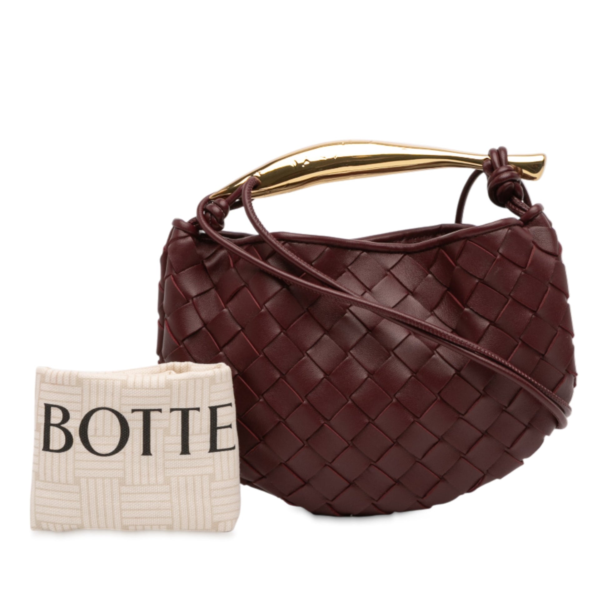 Bottega Veneta Baby Lambskin Intrecciato Sardine Satchel