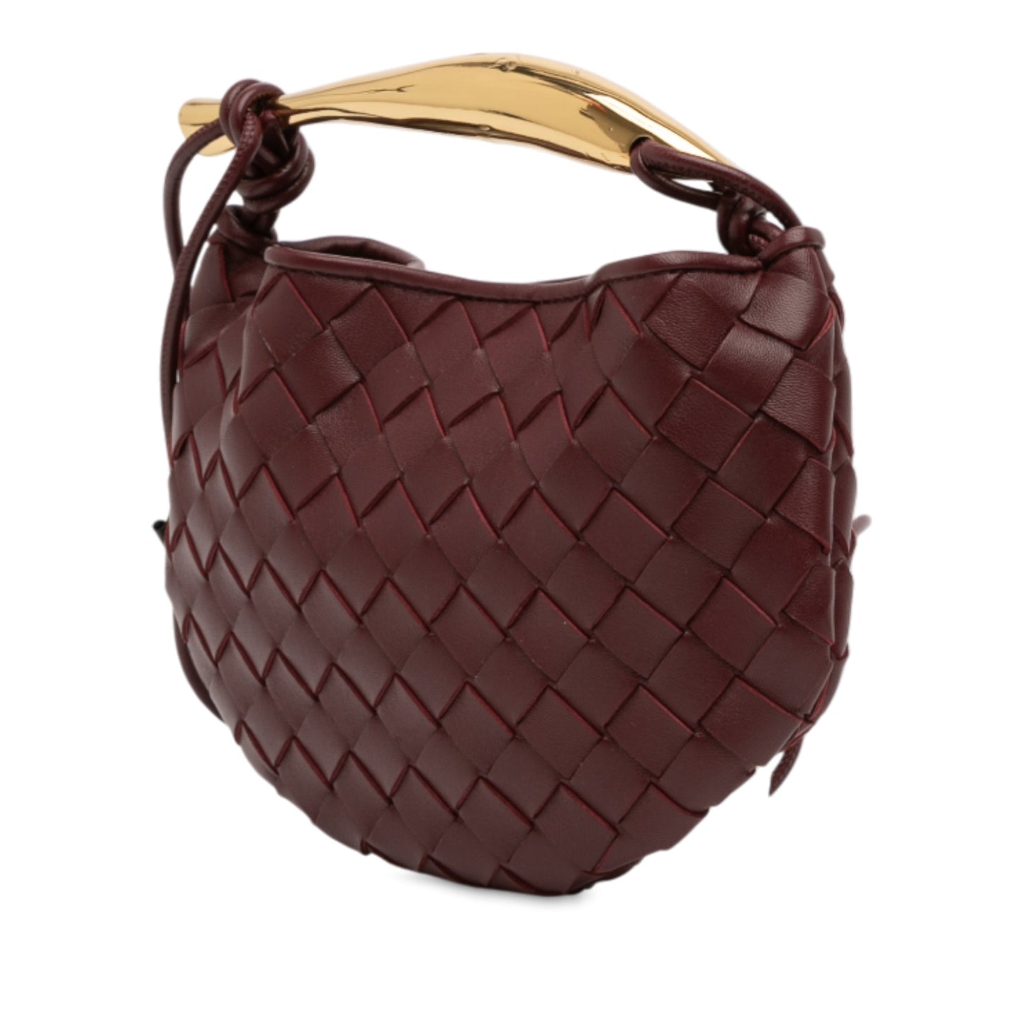 Bottega Veneta Baby Lambskin Intrecciato Sardine Satchel