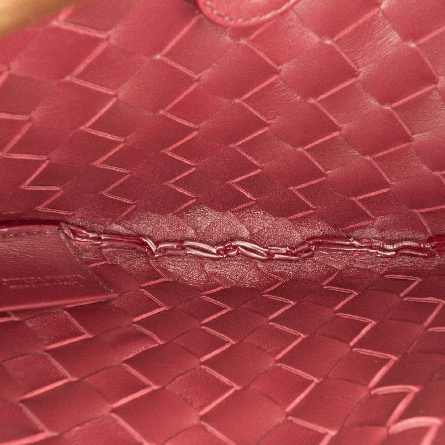 Bottega Veneta Baby Lambskin Intrecciato Sardine Satchel