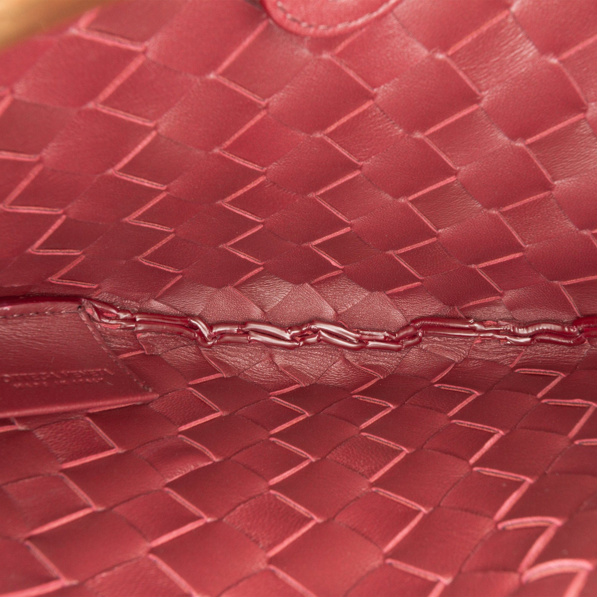 Bottega Veneta Baby Lambskin Intrecciato Sardine Satchel