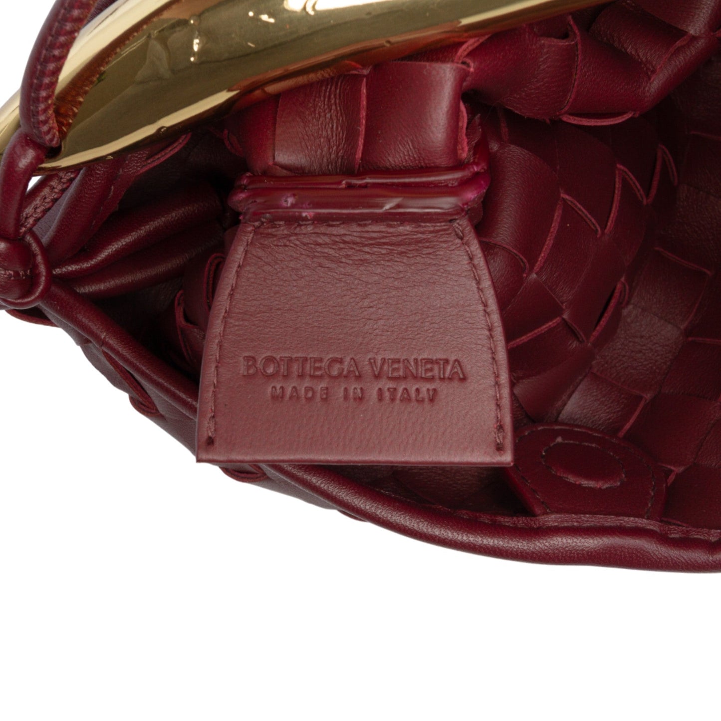 Bottega Veneta Baby Lambskin Intrecciato Sardine Satchel