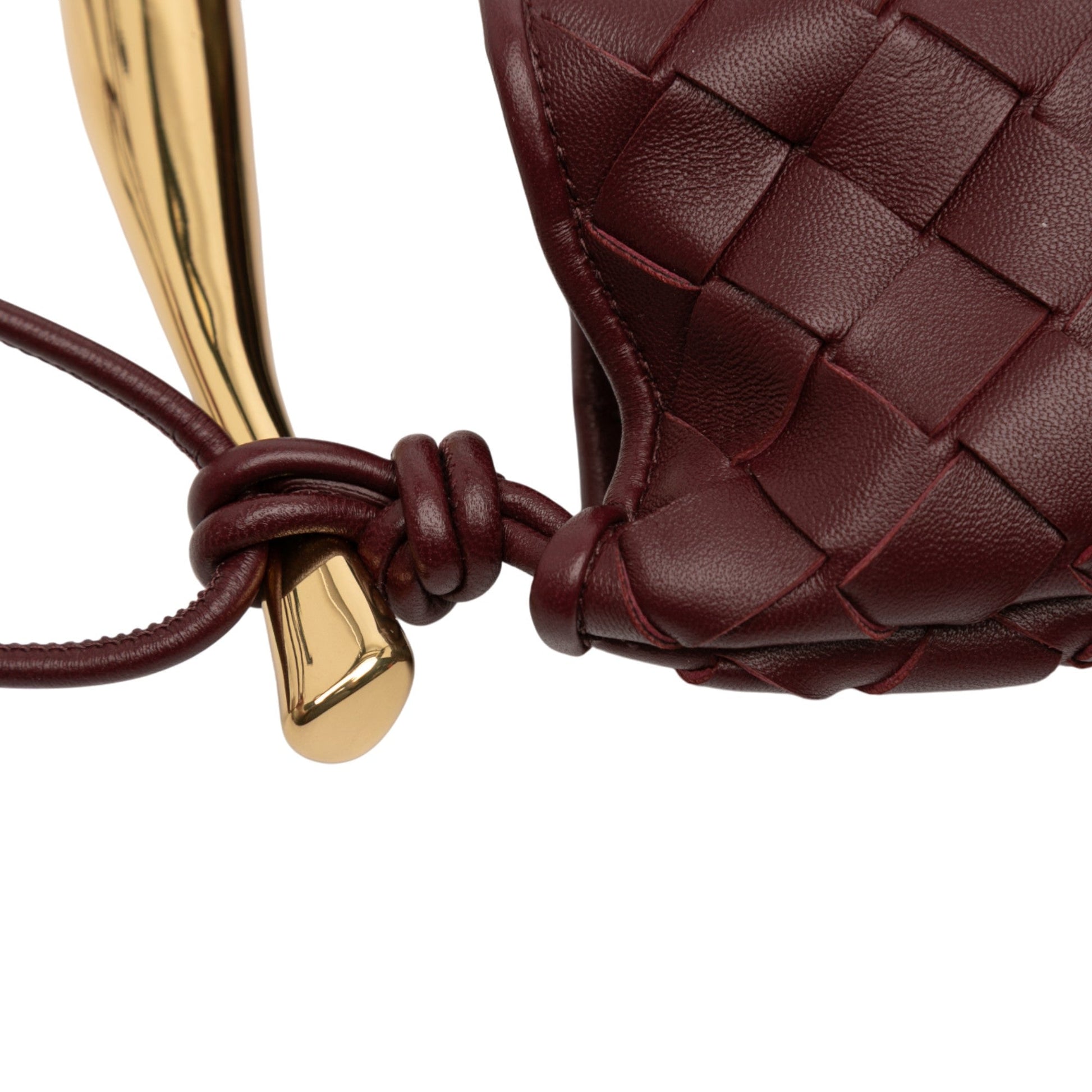 Bottega Veneta Baby Lambskin Intrecciato Sardine Satchel