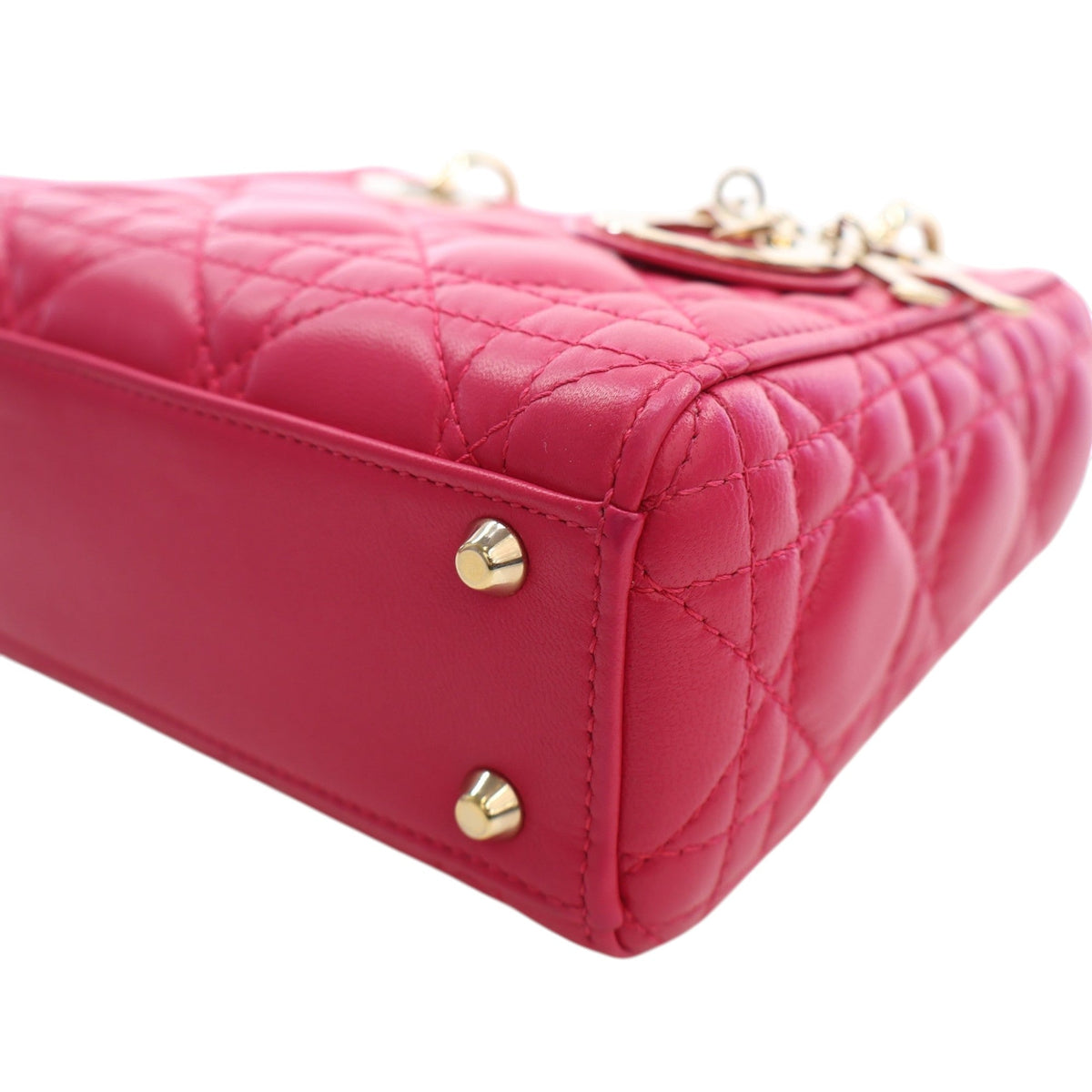 Dior Mini Lambskin Cannage Lady Dior