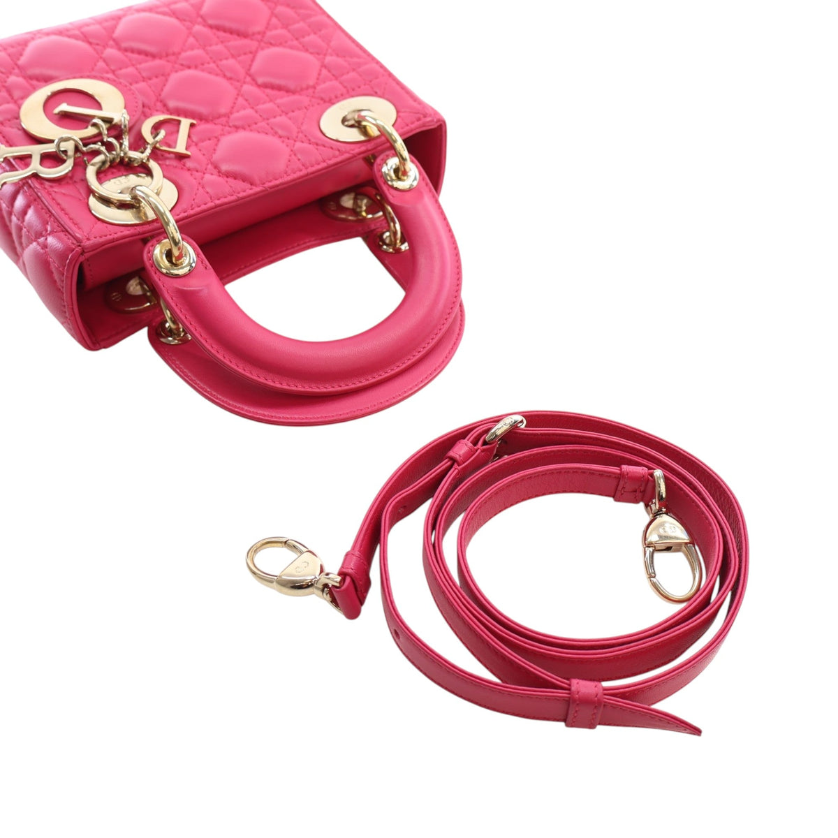 Dior Mini Lambskin Cannage Lady Dior