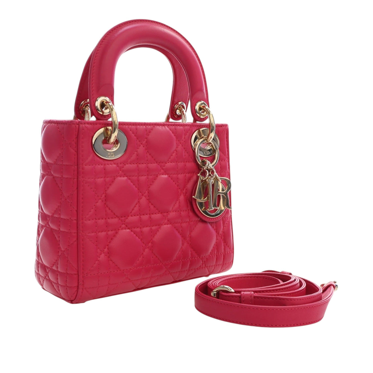 Dior Mini Lambskin Cannage Lady Dior