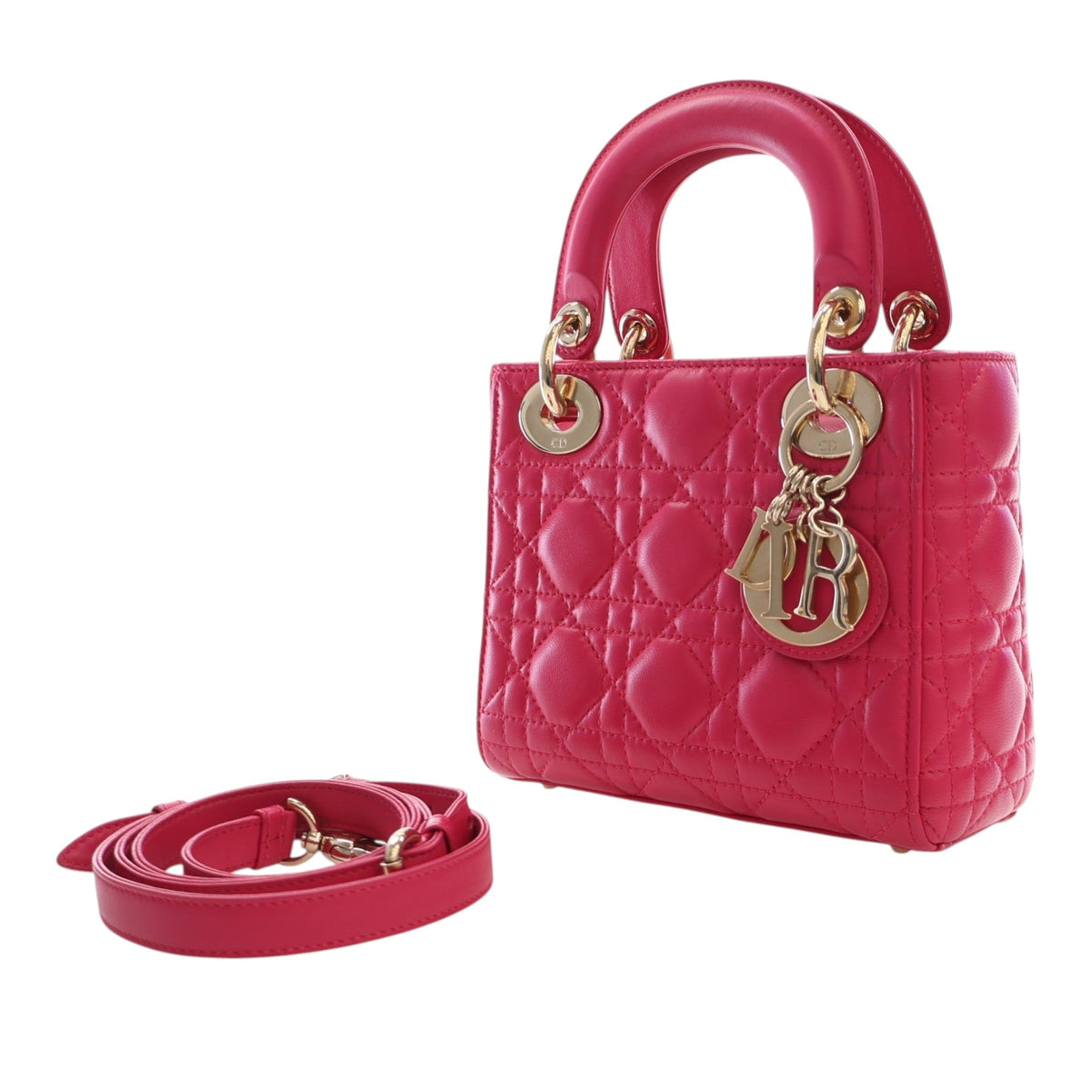 Dior Mini Lambskin Cannage Lady Dior