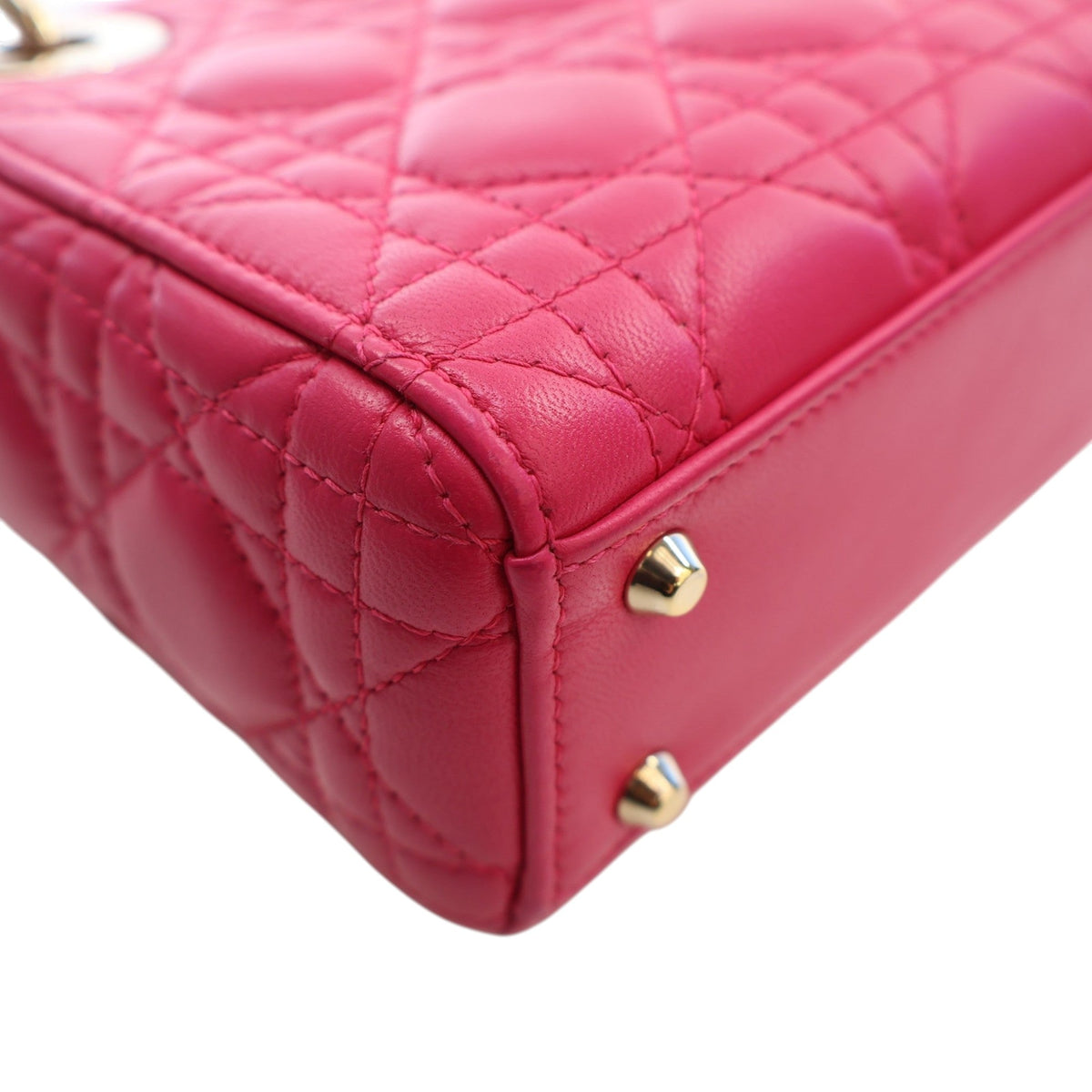 Dior Mini Lambskin Cannage Lady Dior