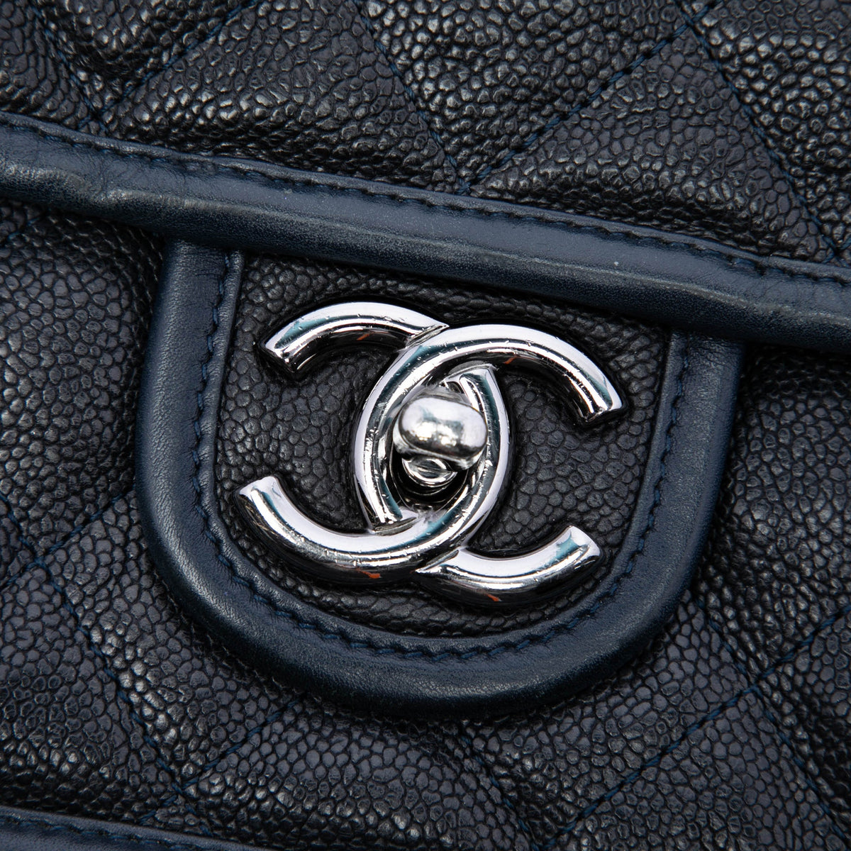 Chanel Medium Quilted Caviar French Riviera Flap