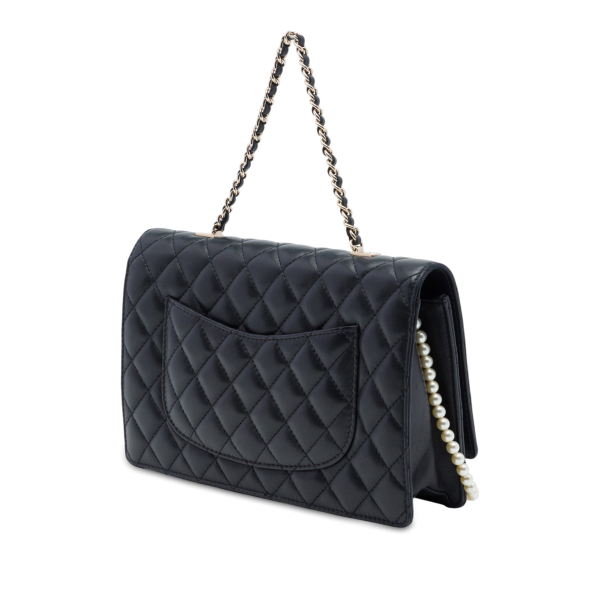 Chanel CC Quilted Lambskin Fantasy Pearl Single Flap