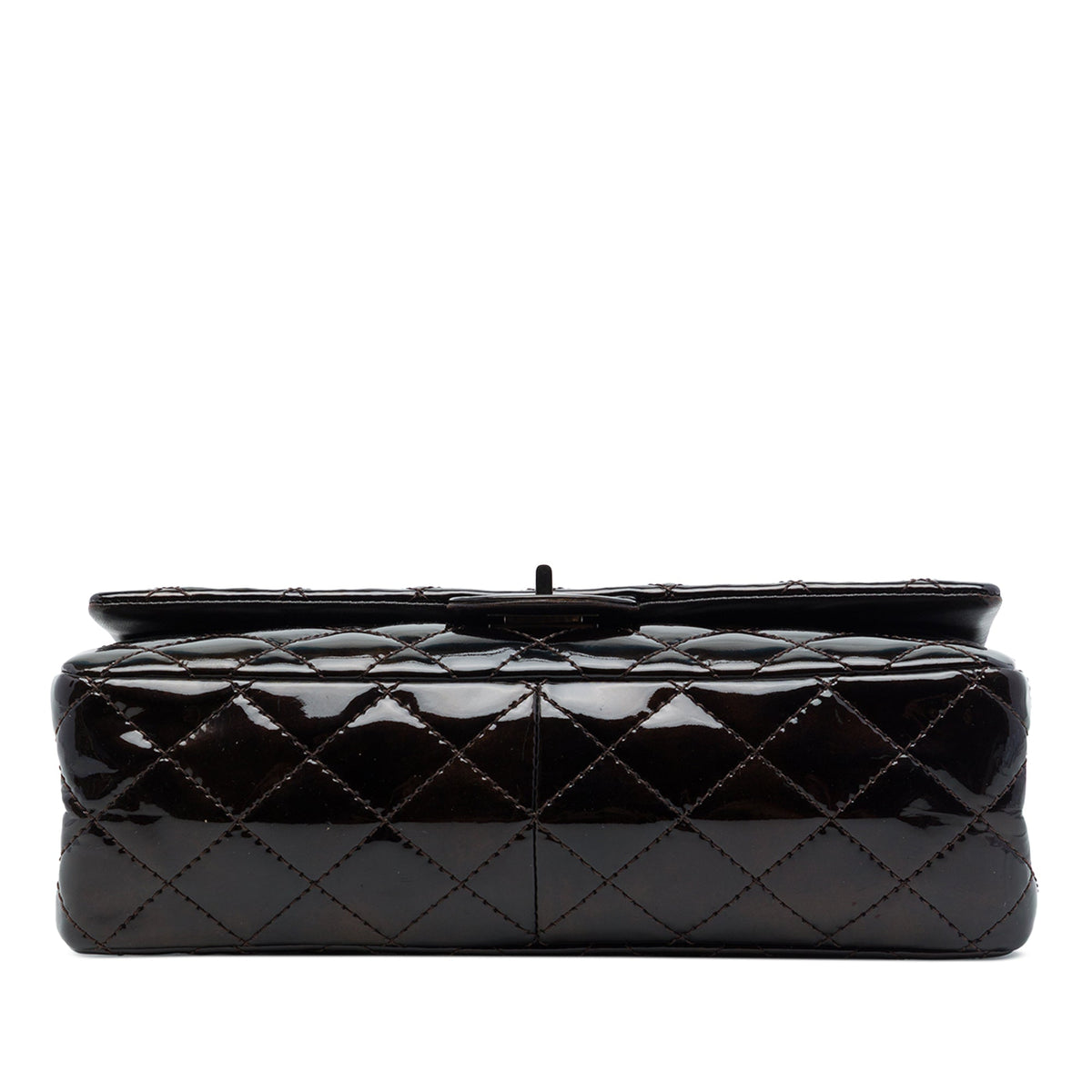 Chanel Quilted Patent Reissue 2.55 Double Flap 226 — Brown