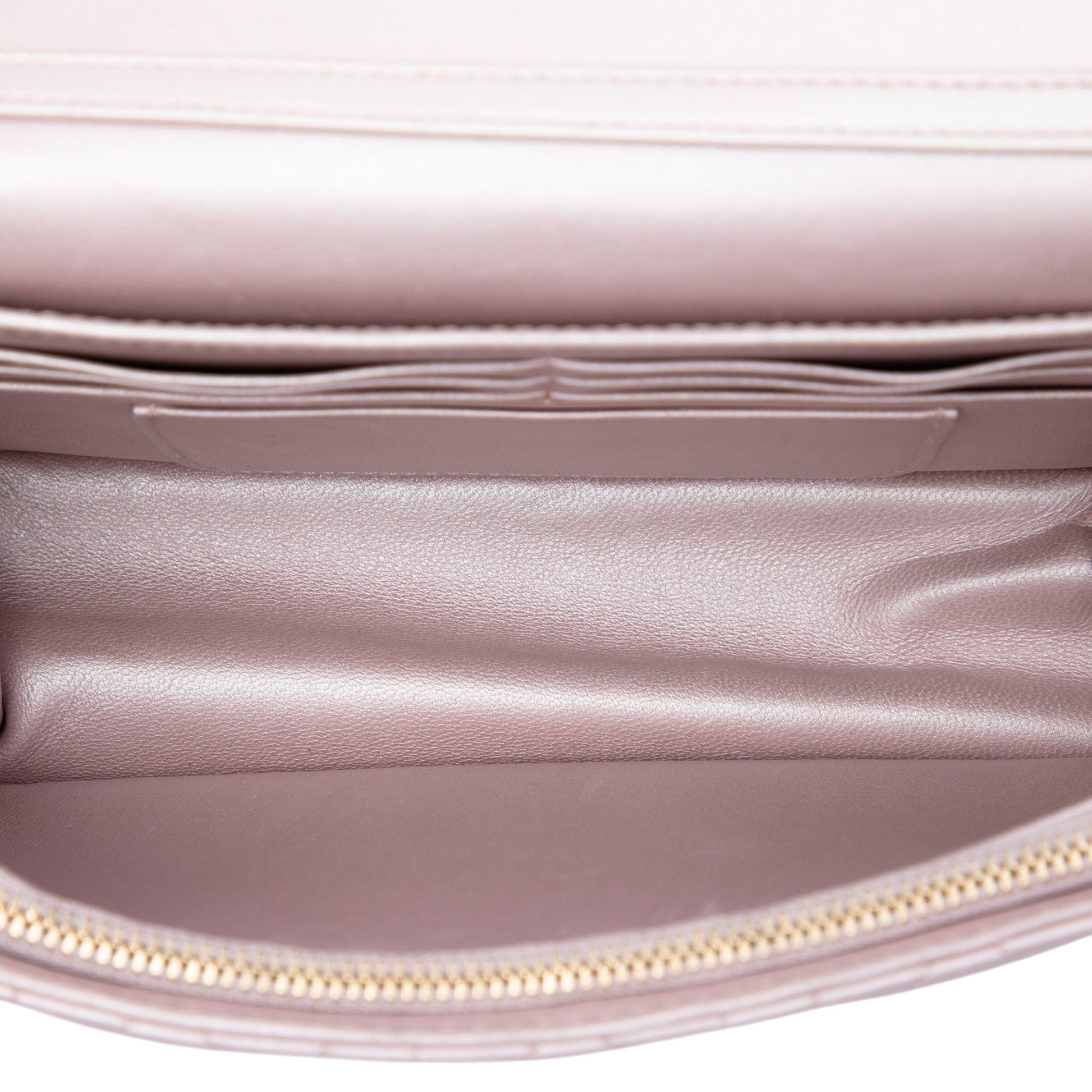 Dior Metallic Lambskin Cannage Miss Dior Promenade Crossbody