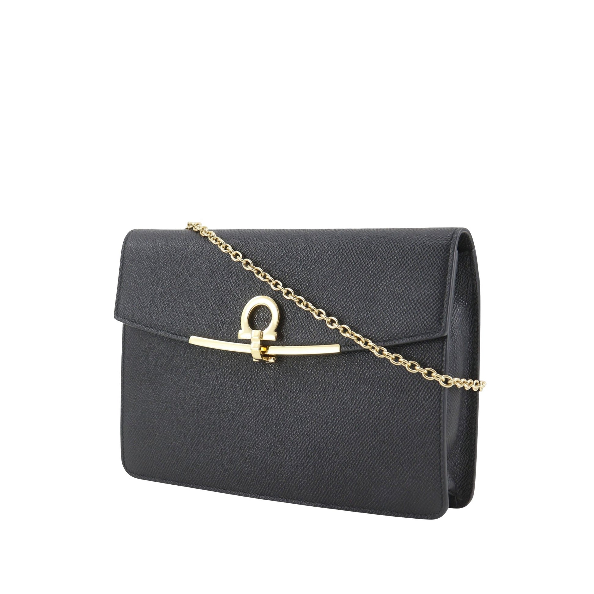 Ferragamo Leather Gancini Icona Crossbody