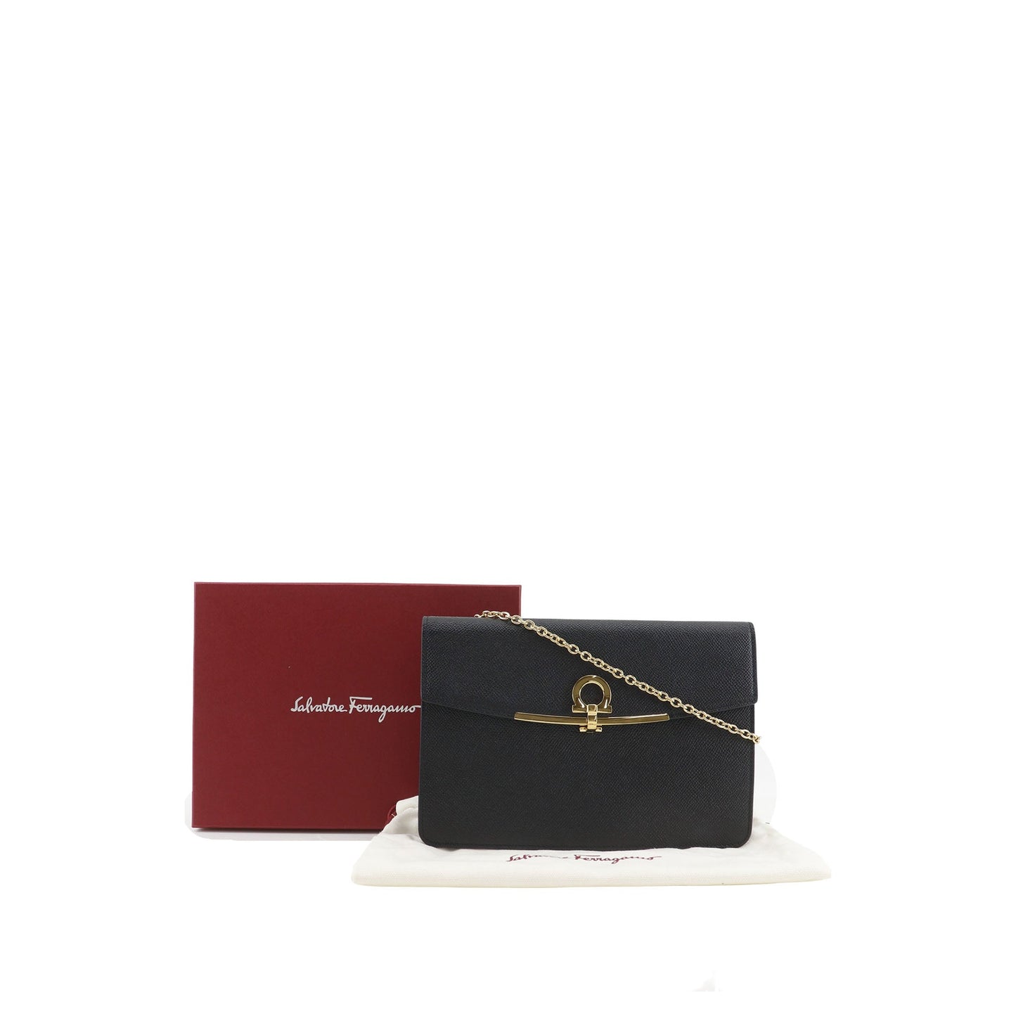 Ferragamo Leather Gancini Icona Crossbody