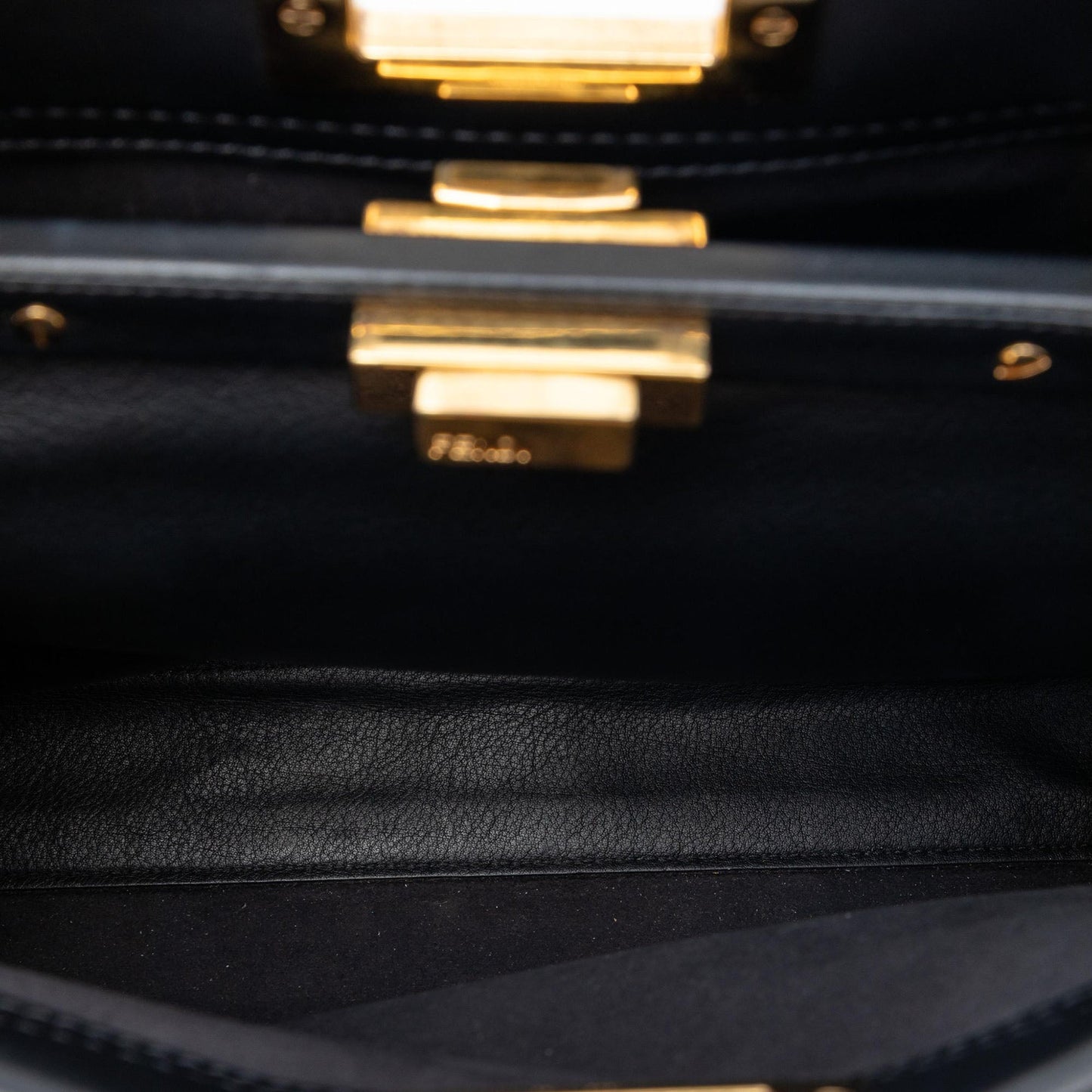 Fendi Medium Leather Lace Up Peekaboo Iconic Satchel