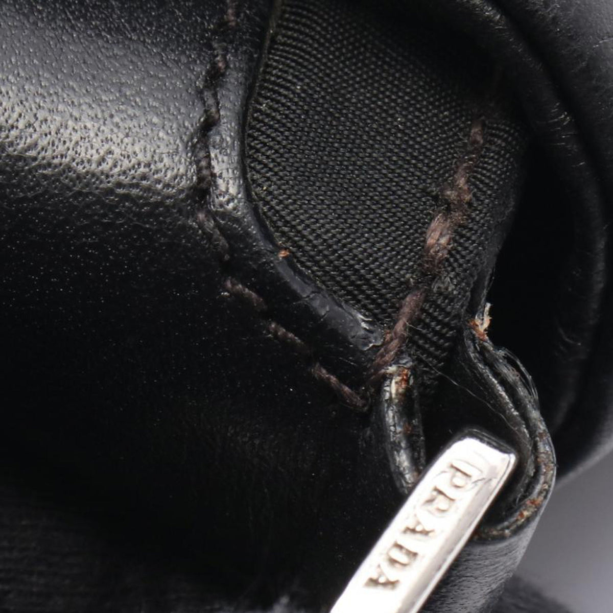 Prada Tessuto and Calfskin Crossbody — Black
