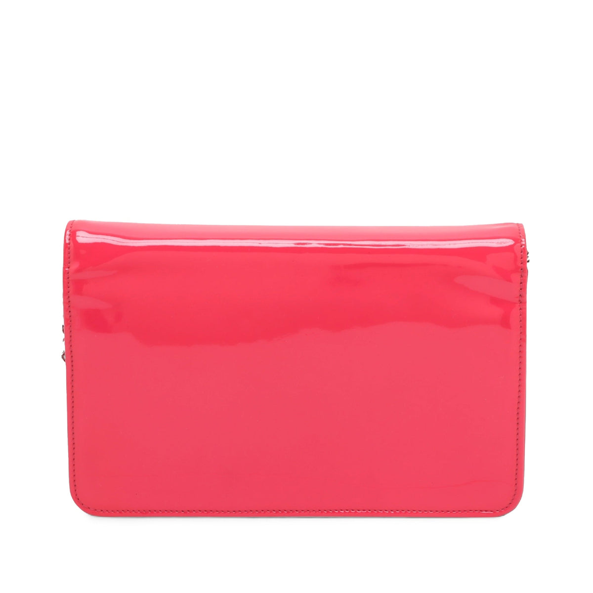 Chanel CC Patent Wallet On Chain — Pink