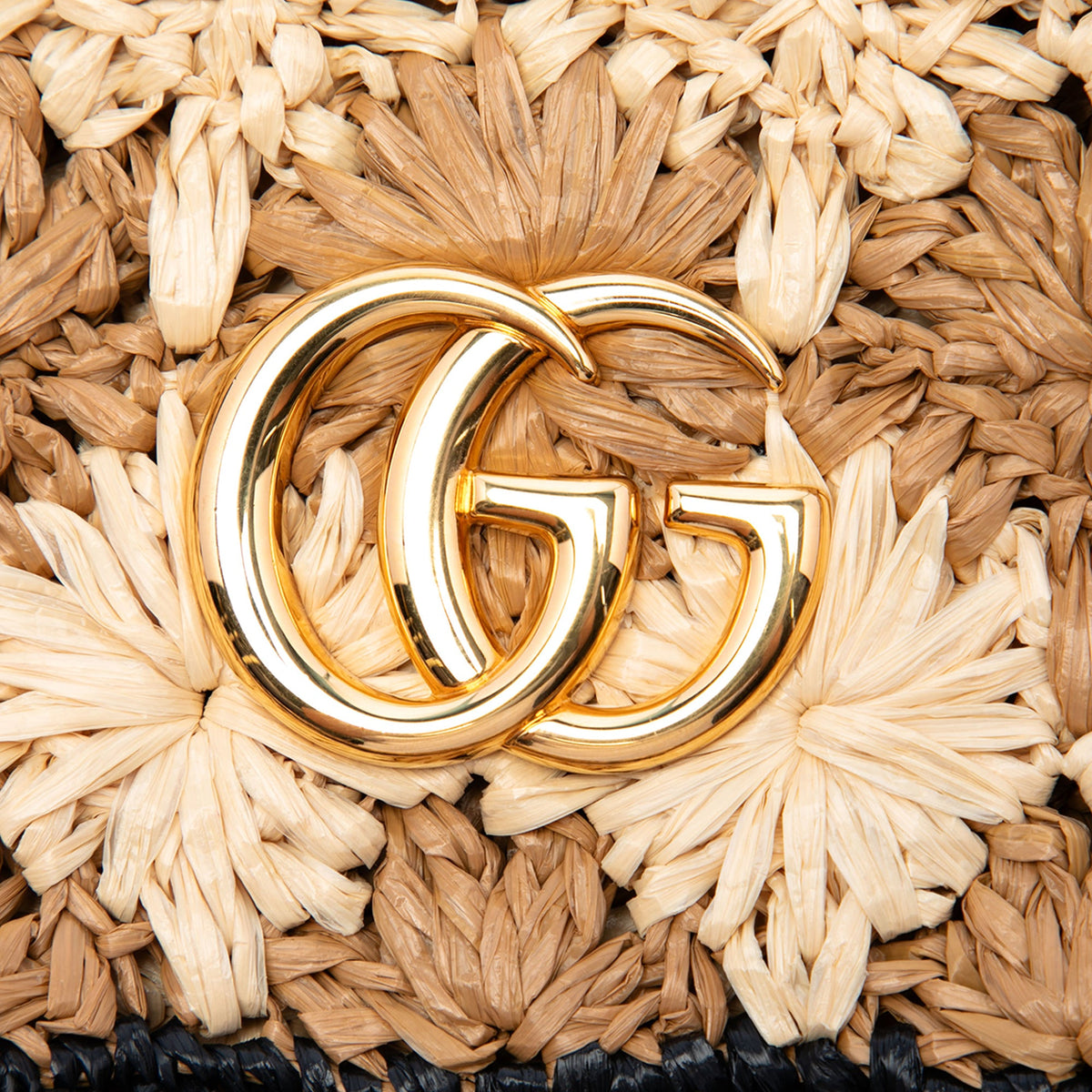 Gucci Small GG Marmont Raffia Crossbody