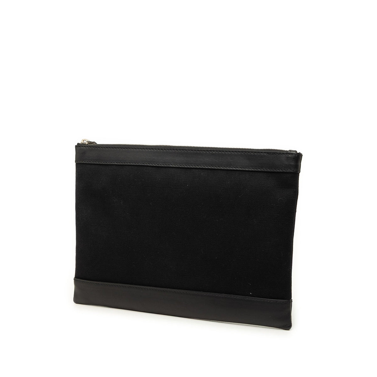 Balenciaga Canvas Navy Clip Clutch M