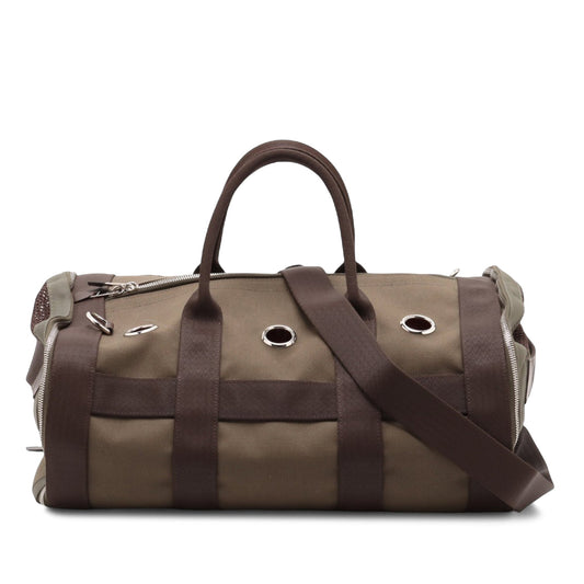 Hermès Toile Military Dog Carrier