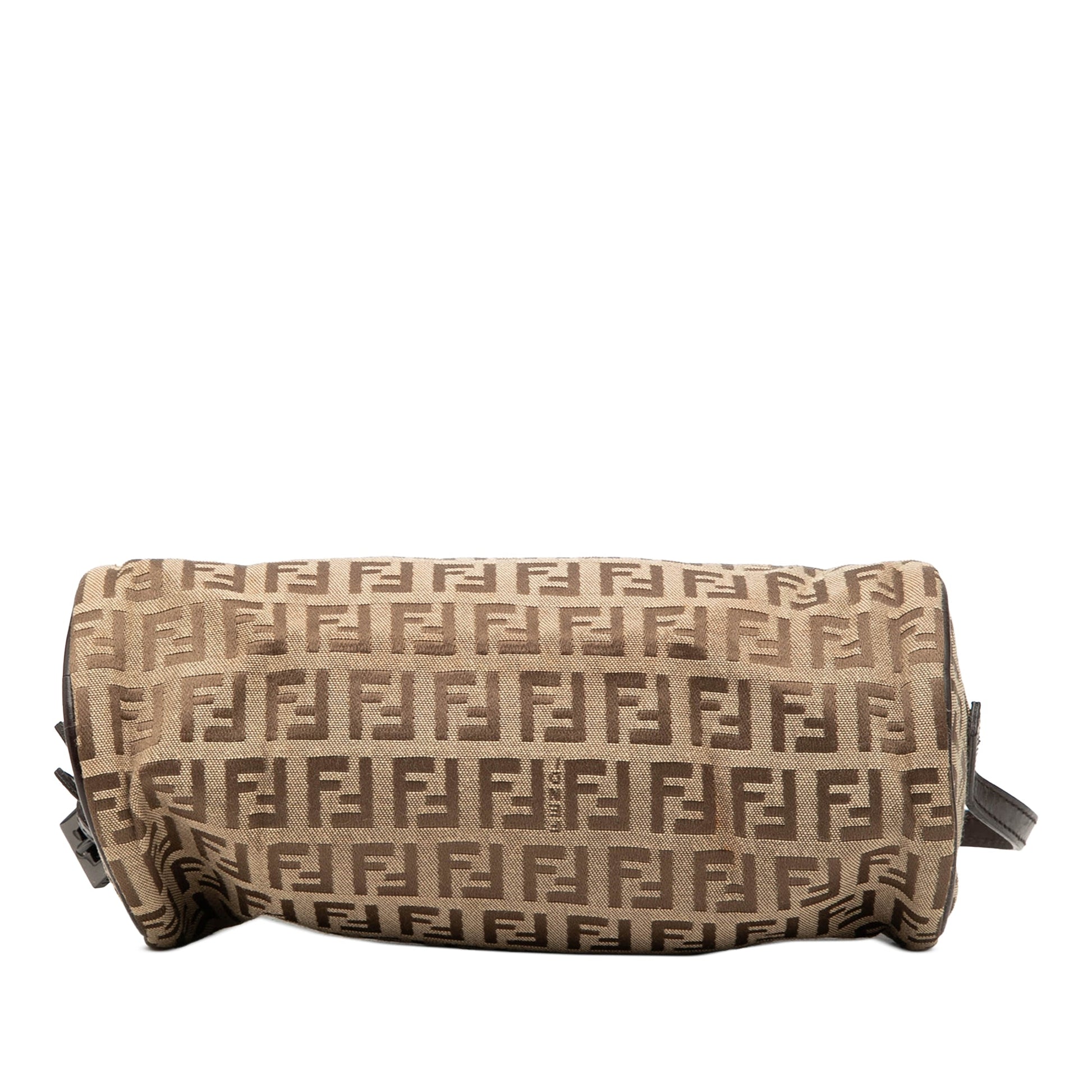 Fendi Zucchino Canvas Barrel Pochette