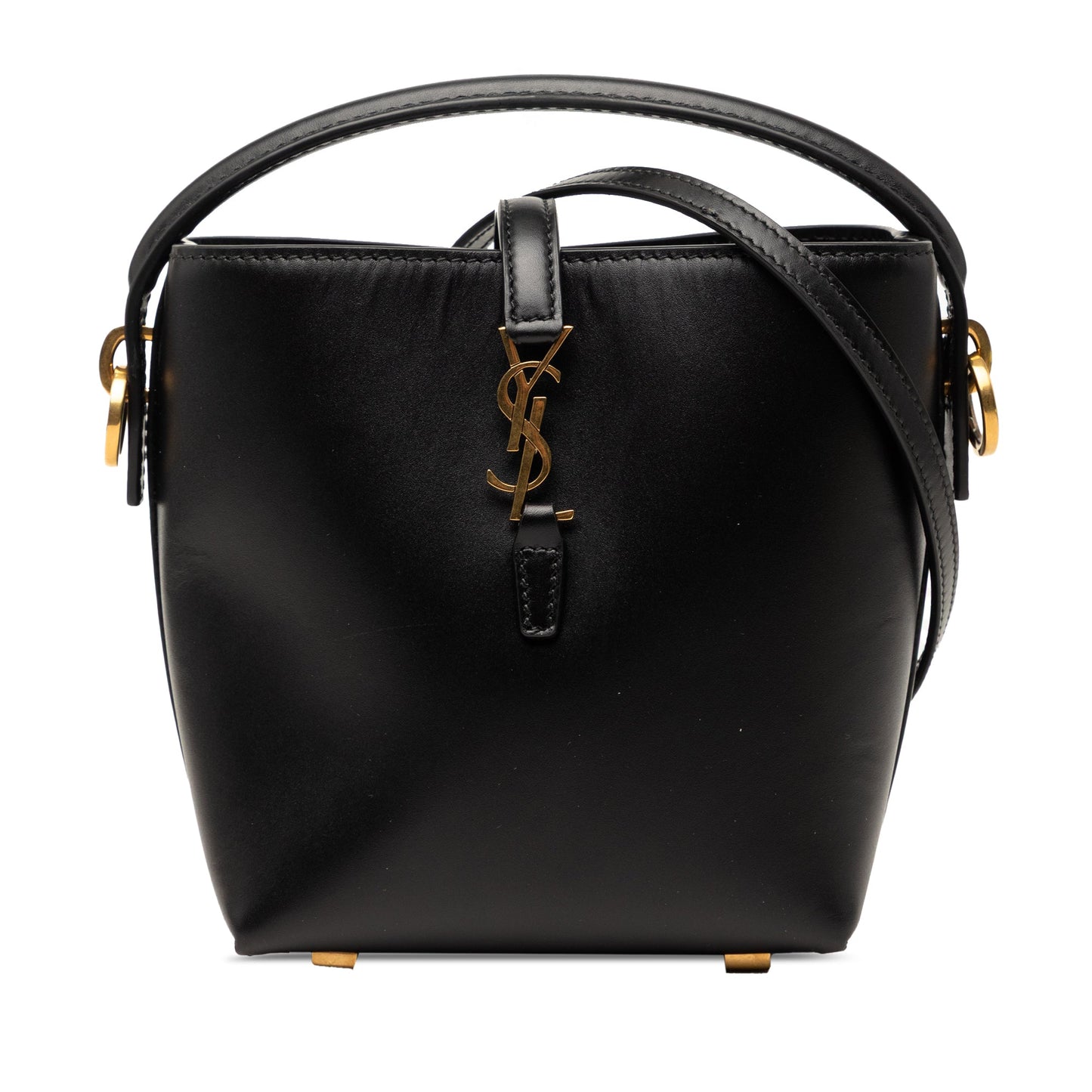 Saint Laurent Mini Shiny Calfskin Le 37 Bucket Bag