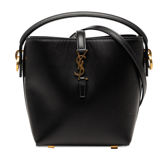 Saint Laurent Mini Shiny Calfskin Le 37 Bucket Bag
