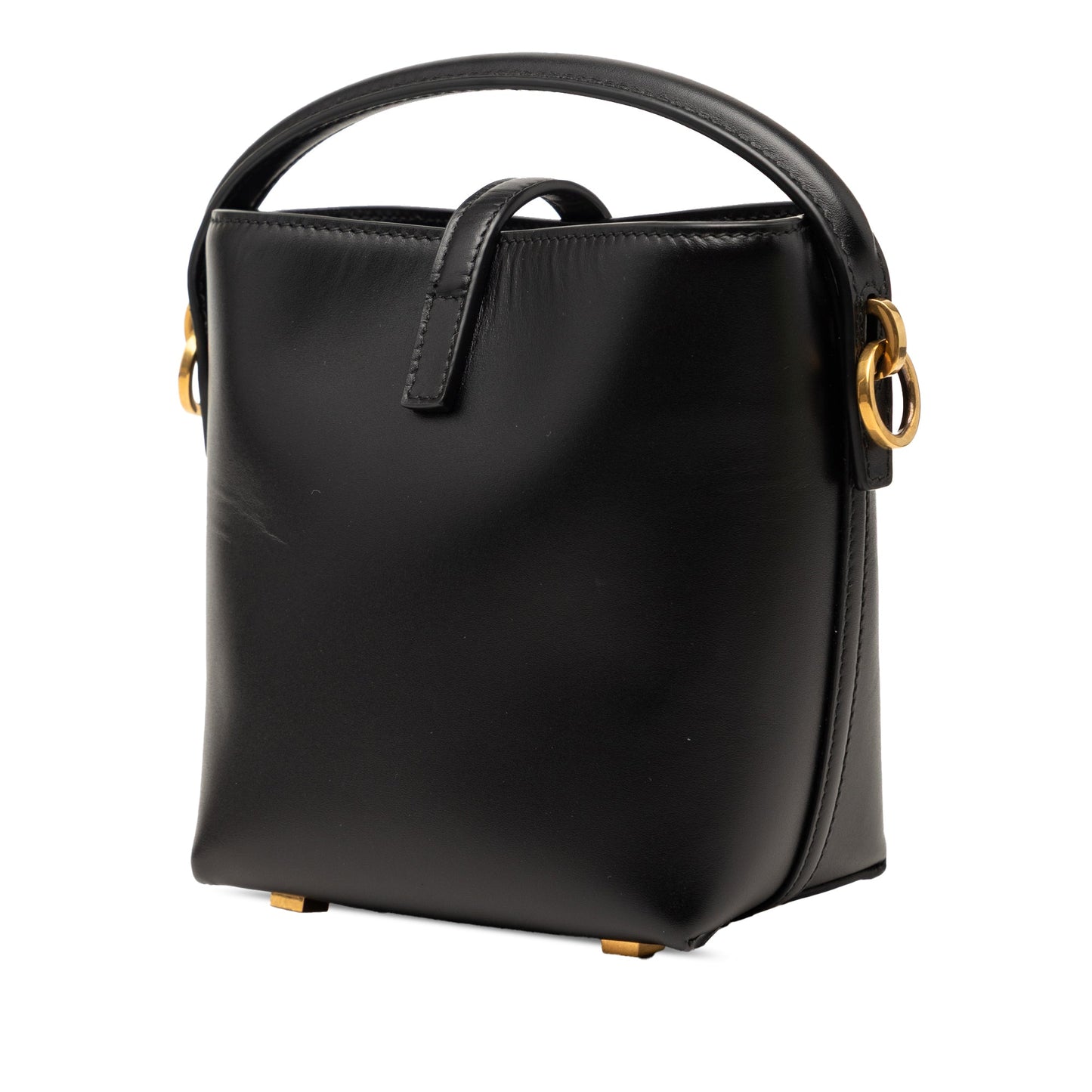 Saint Laurent Mini Shiny Calfskin Le 37 Bucket Bag