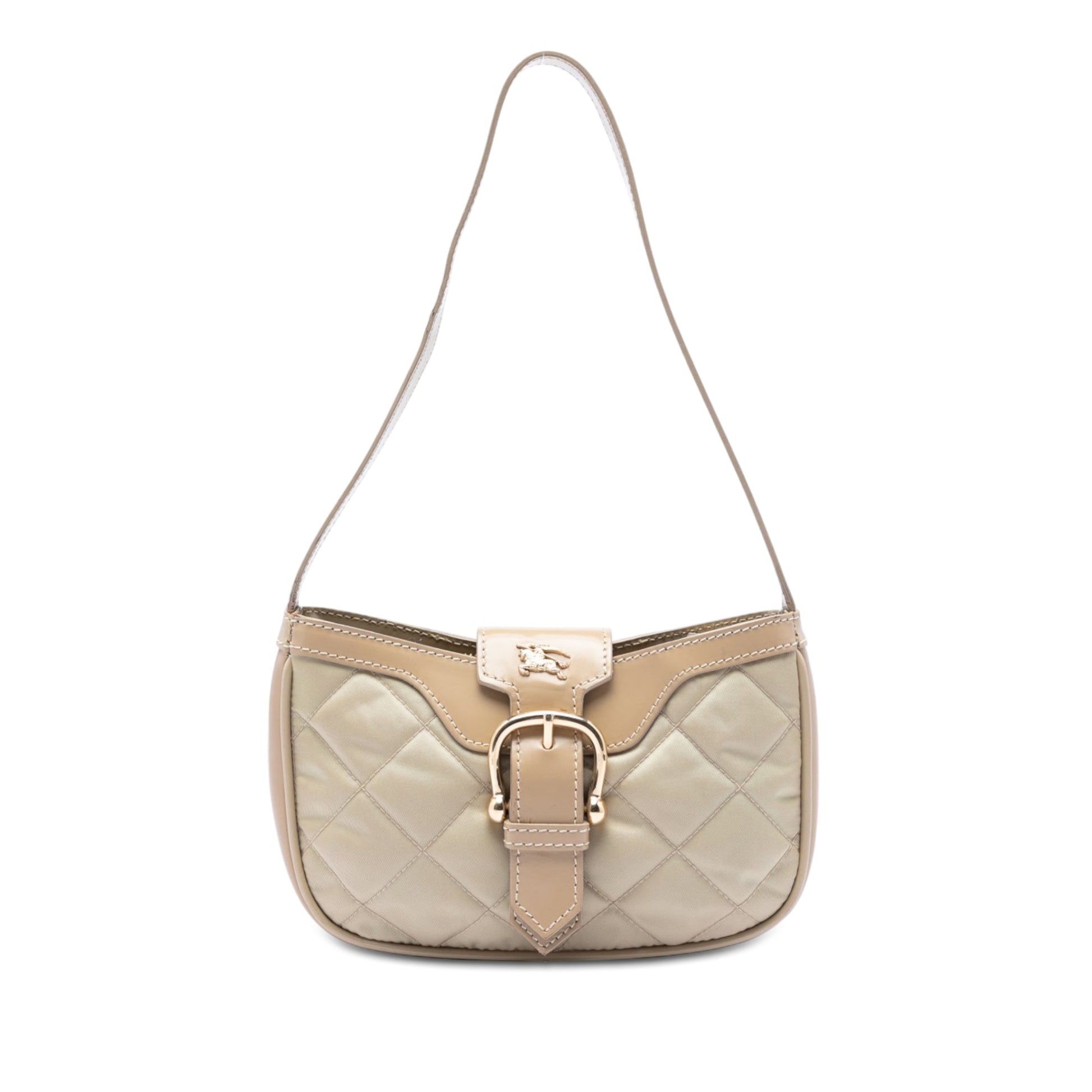 Burberry Quilted Nylon and Leather Sophie Shoulder Bag