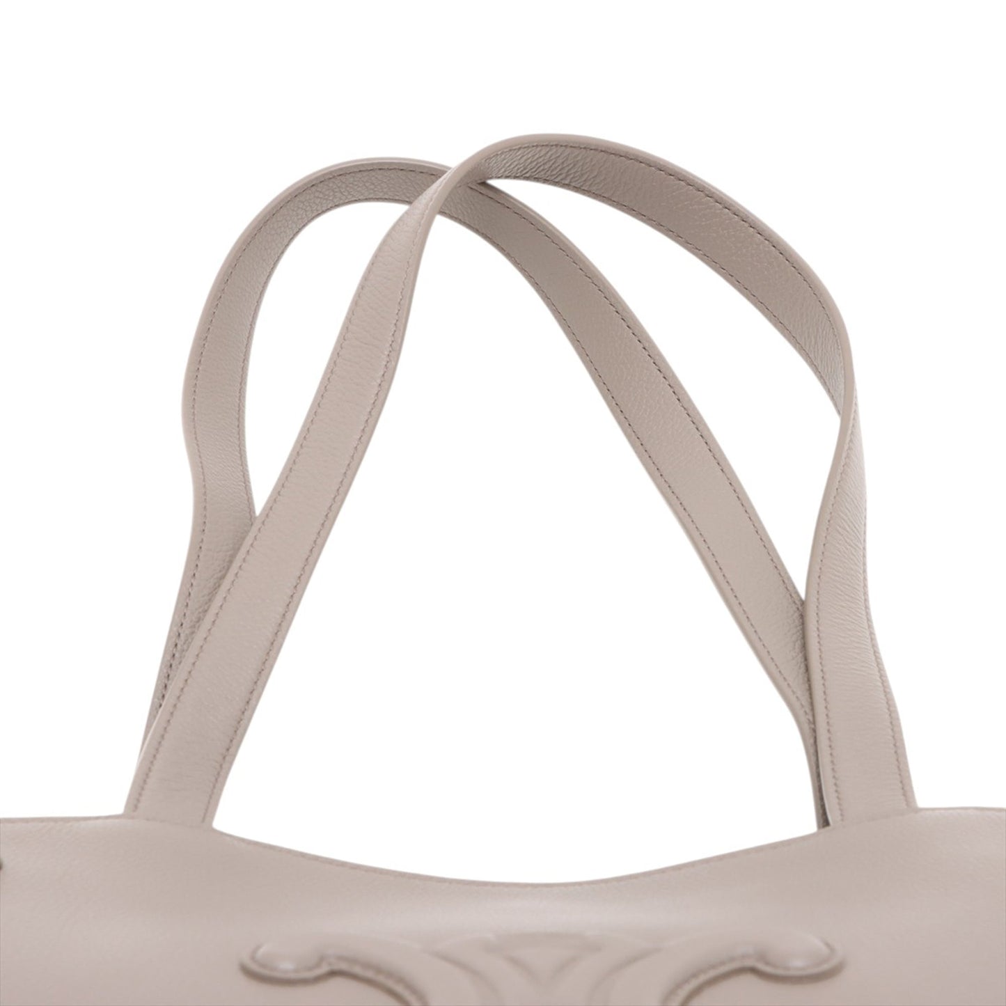 Celine Small Grained Calfskin Cuir Triomphe Cabas Anais Tote