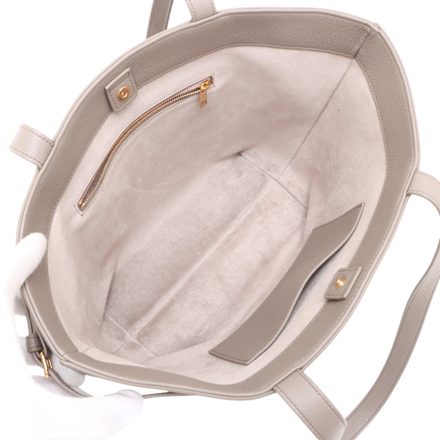 Celine Small Grained Calfskin Cuir Triomphe Cabas Anais Tote