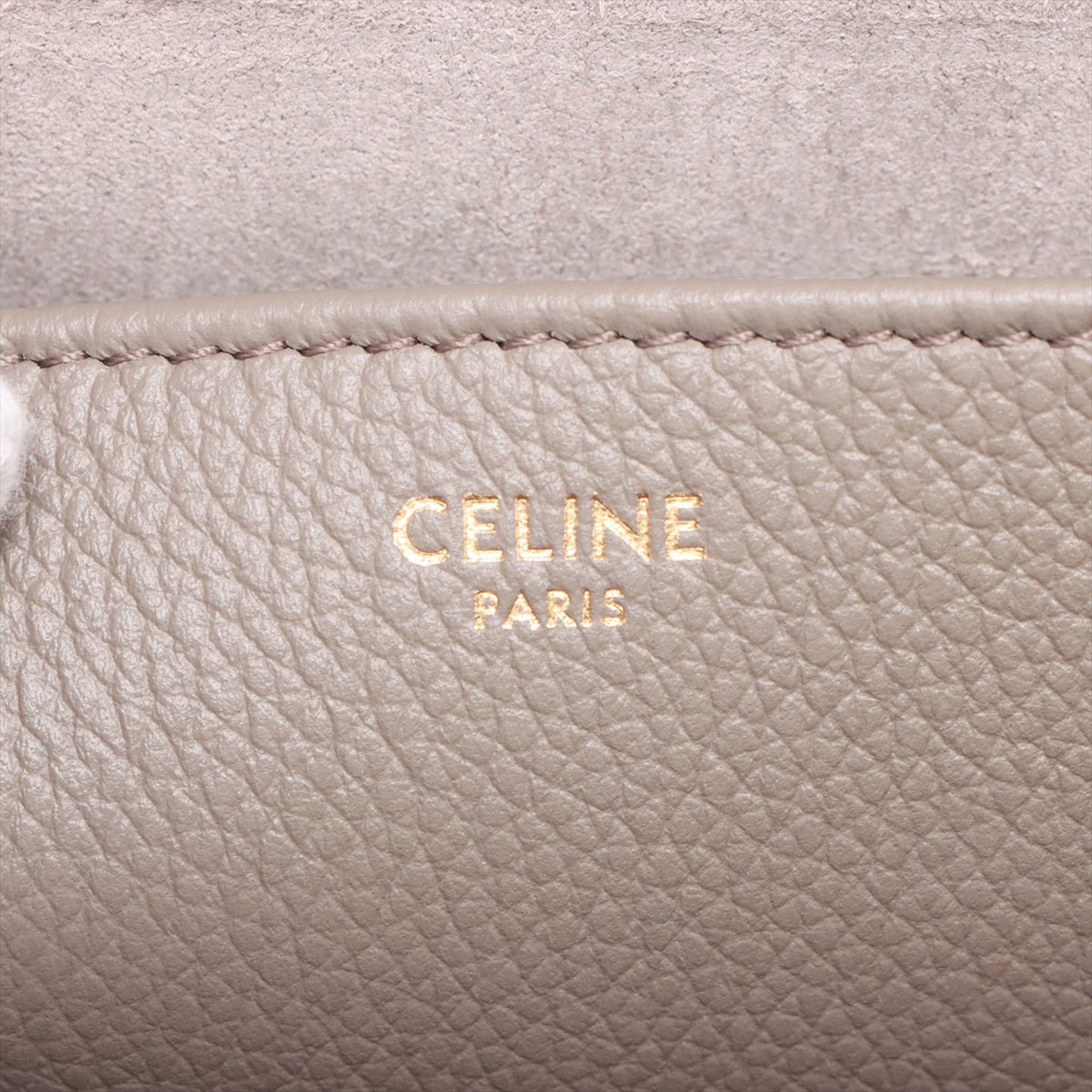 Celine Small Grained Calfskin Cuir Triomphe Cabas Anais Tote