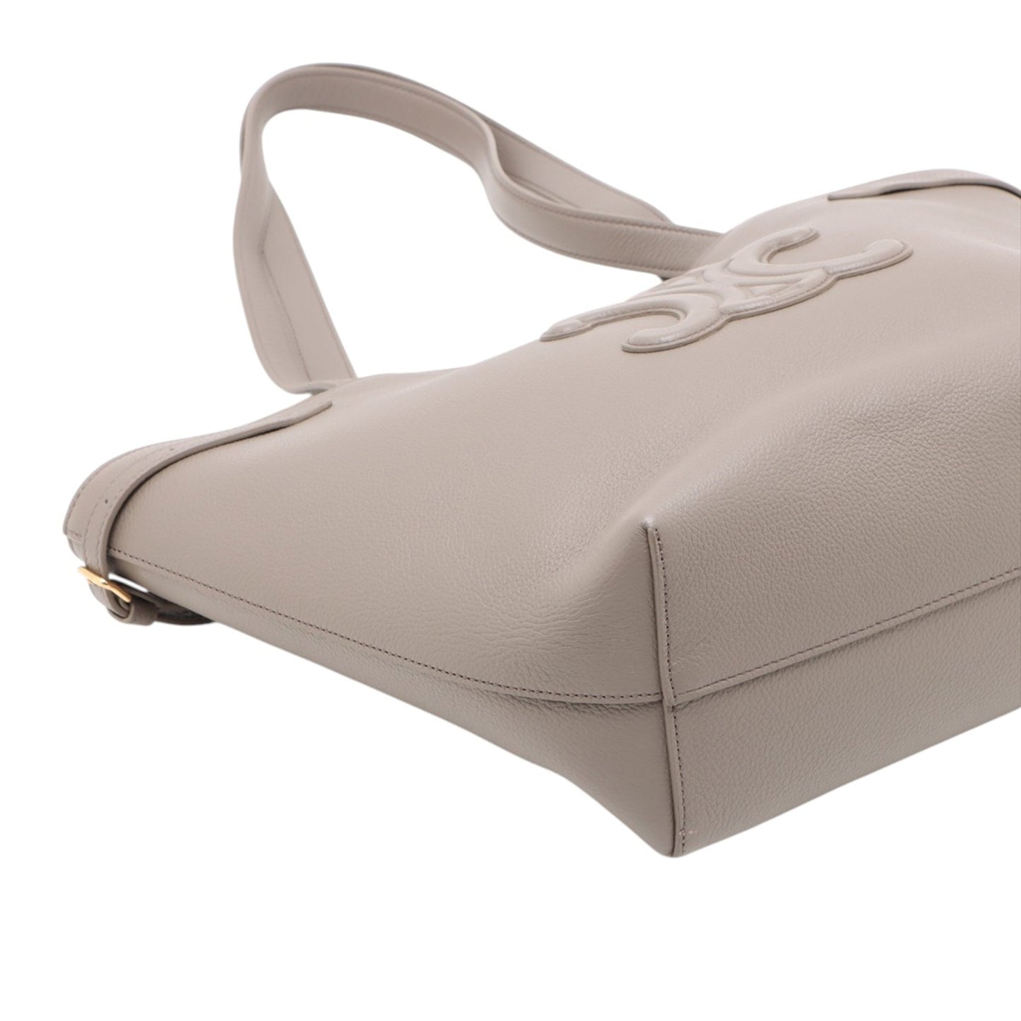 Celine Small Grained Calfskin Cuir Triomphe Cabas Anais Tote