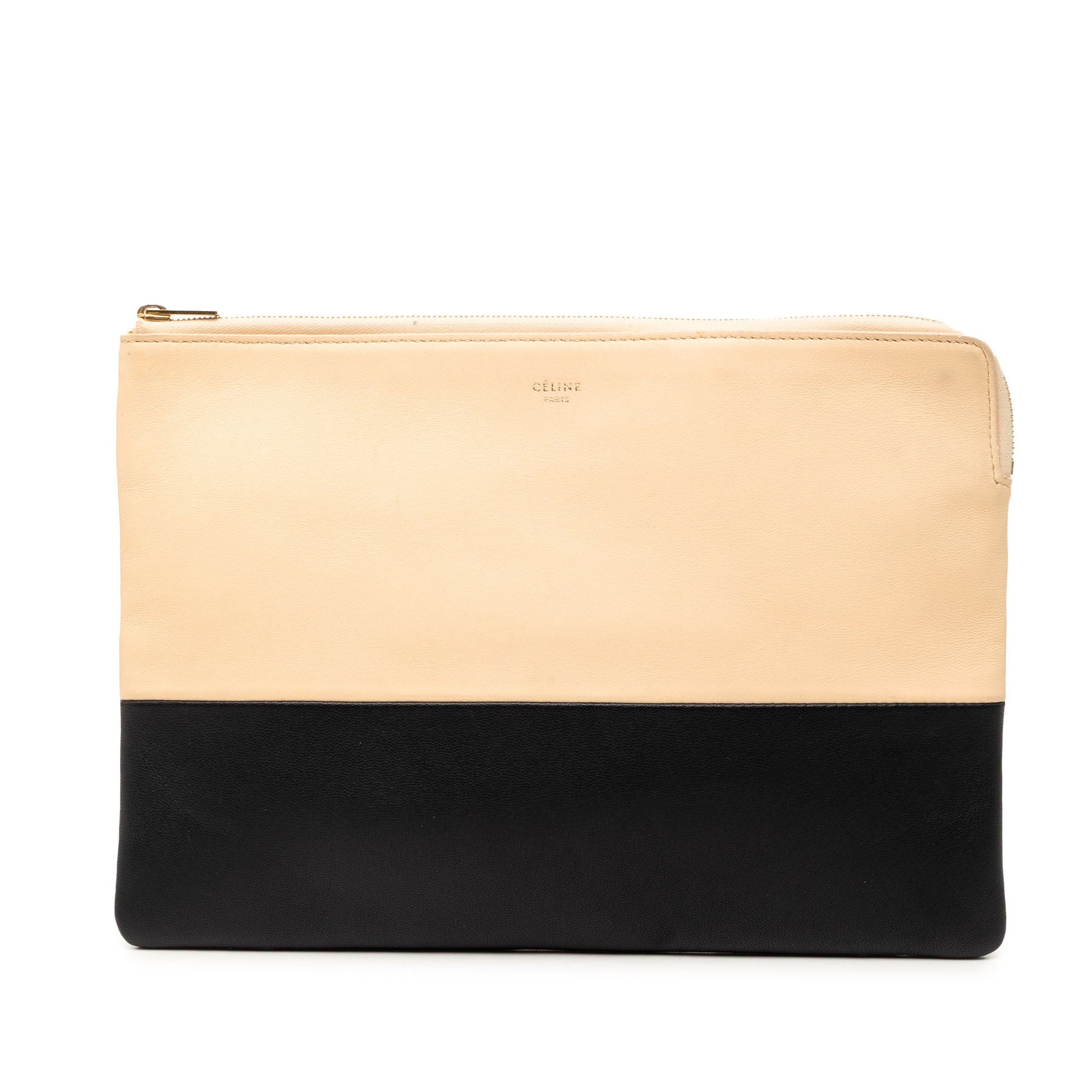 Celine Bicolor Leather Solo Clutch