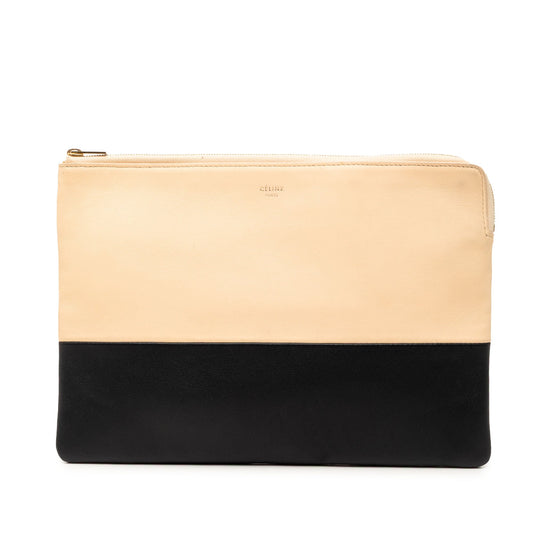 Celine Bicolor Leather Solo Clutch