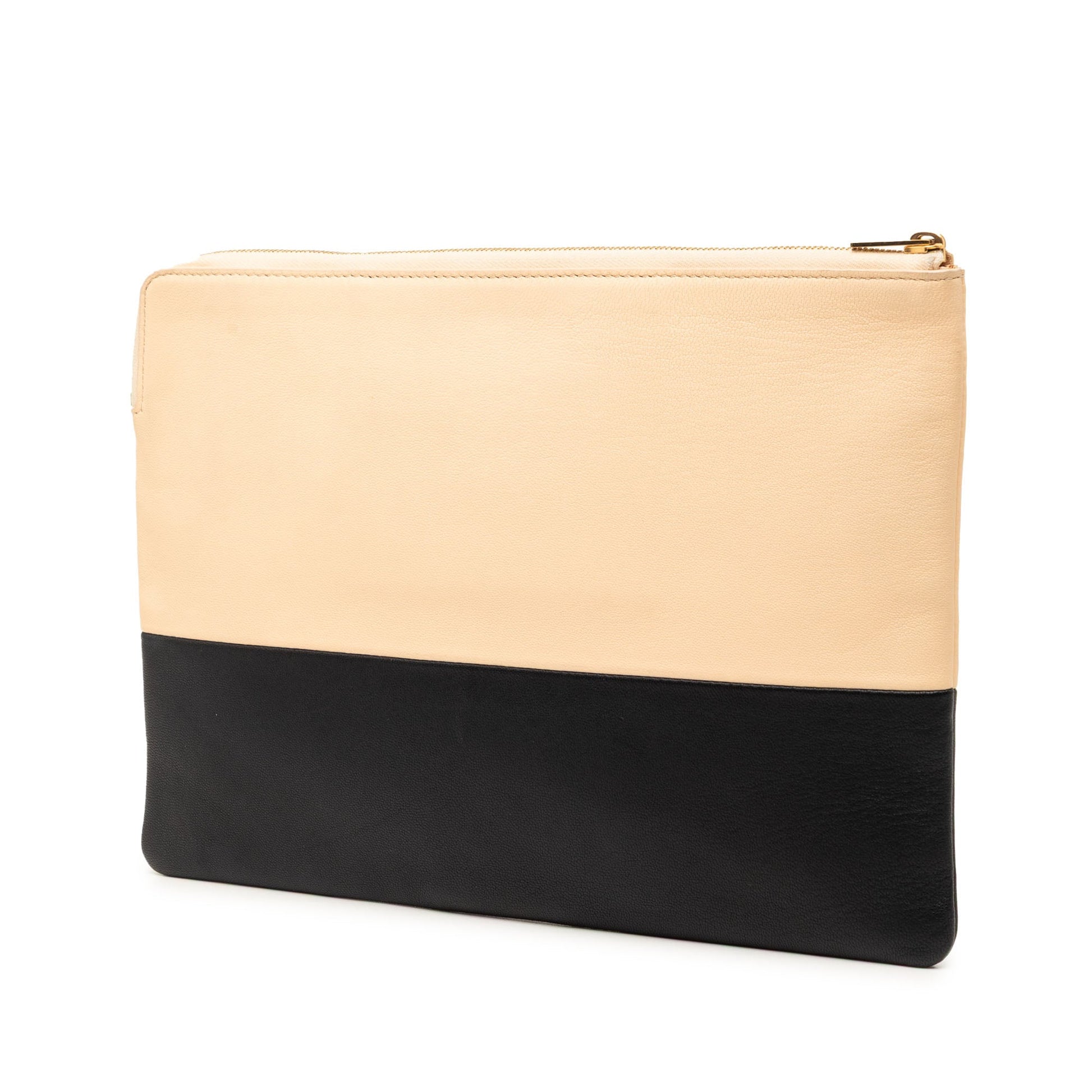 Celine Bicolor Leather Solo Clutch