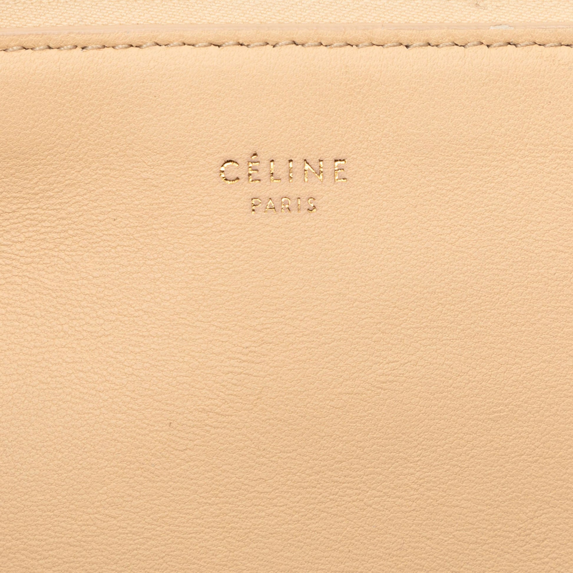 Celine Bicolor Leather Solo Clutch