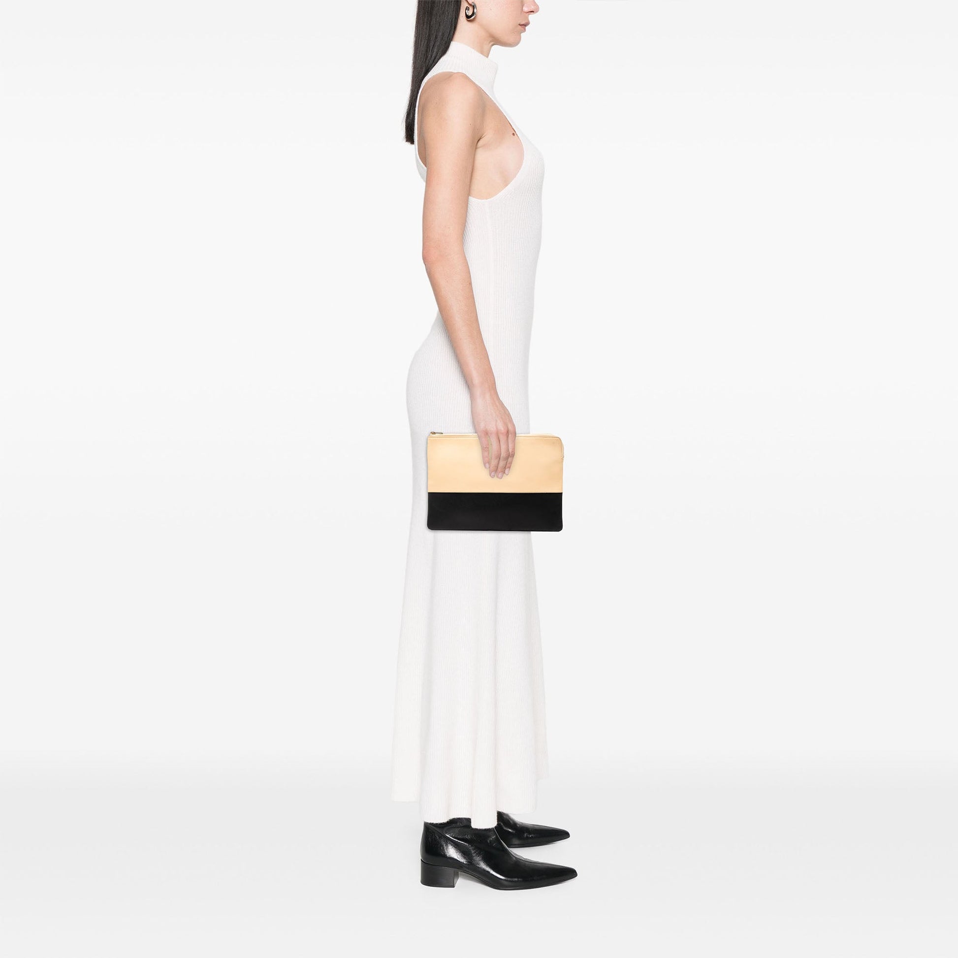 Celine Bicolor Leather Solo Clutch