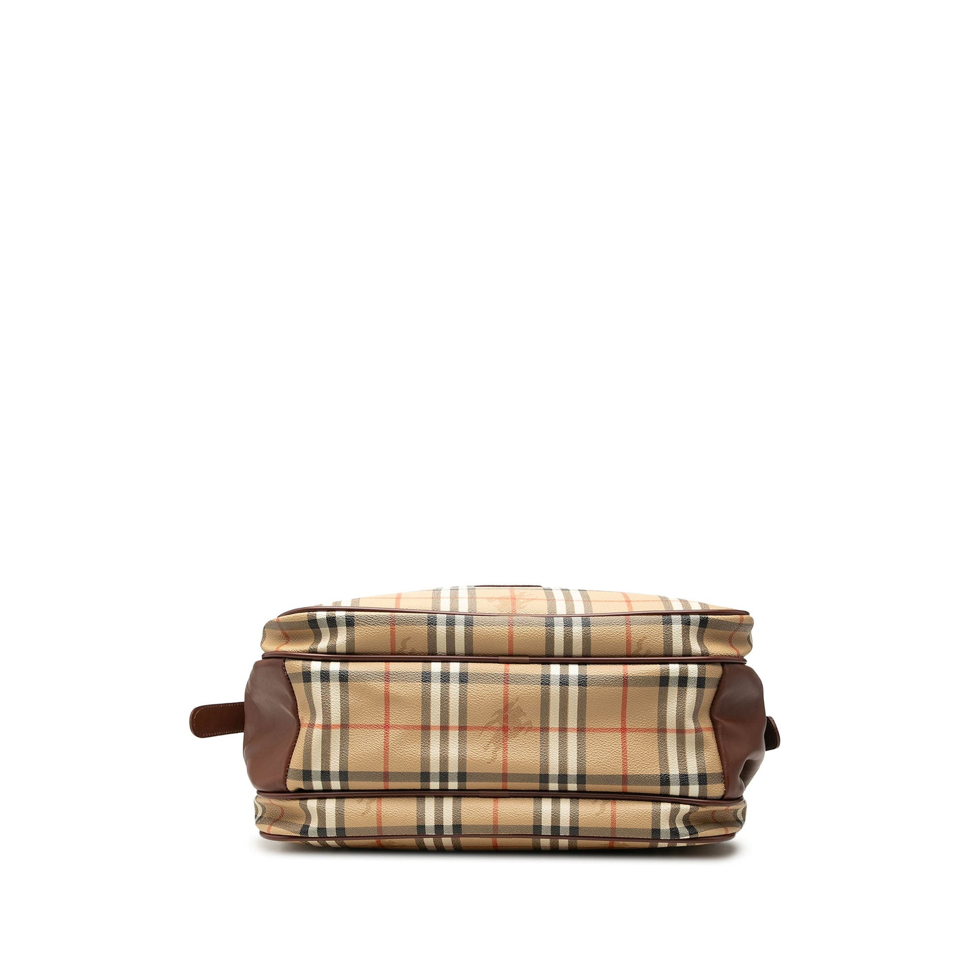Burberry Haymarket Check Coated Canvas Satchel
