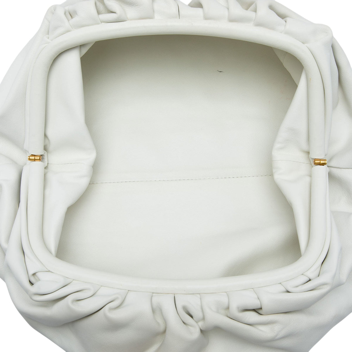 Bottega Veneta Lambskin The Pouch — White
