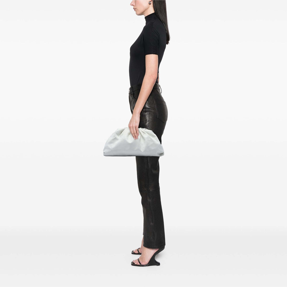 Bottega Veneta Lambskin The Pouch — White