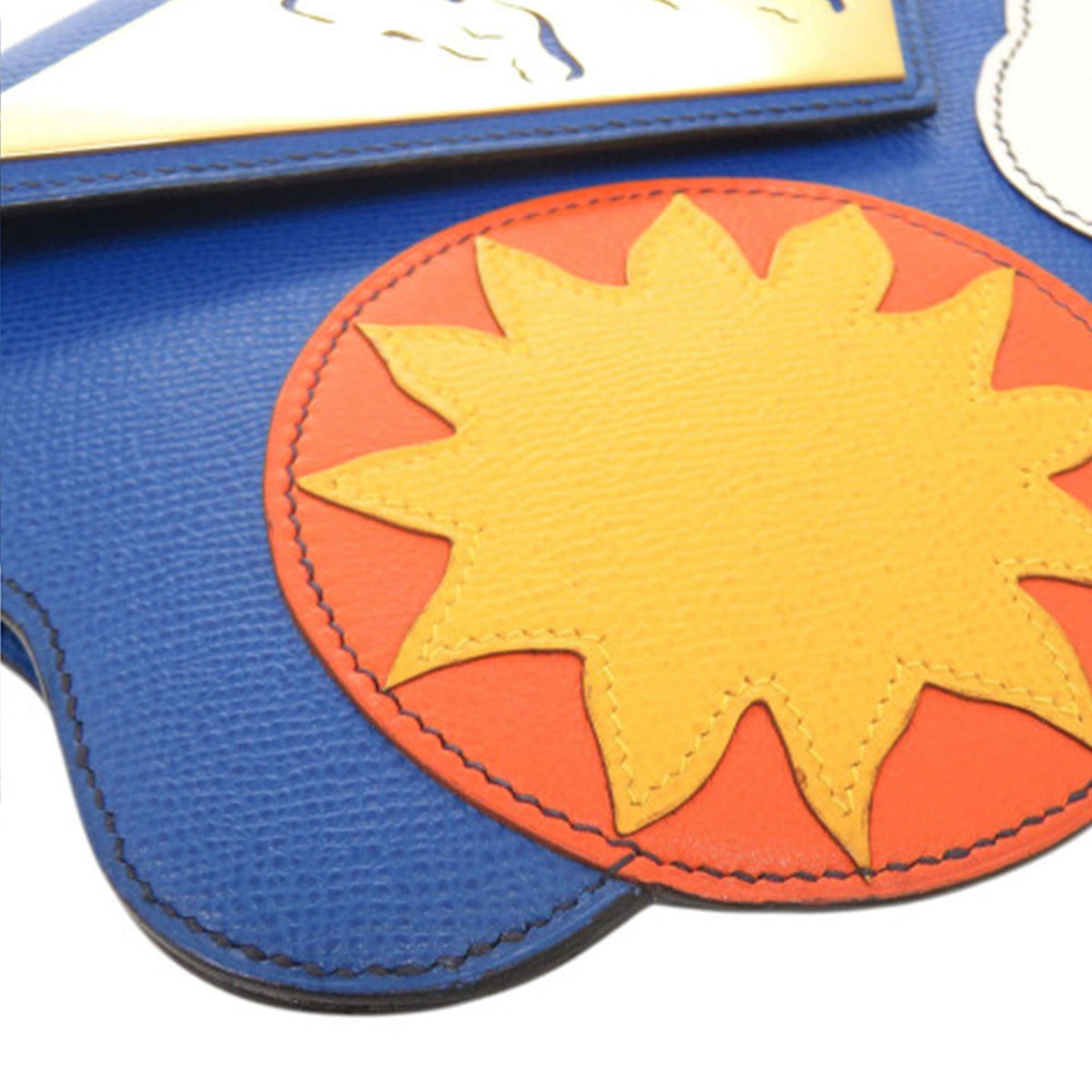 Hermès Limited Edition Mini Courchevel Sun and Cloud Handbag