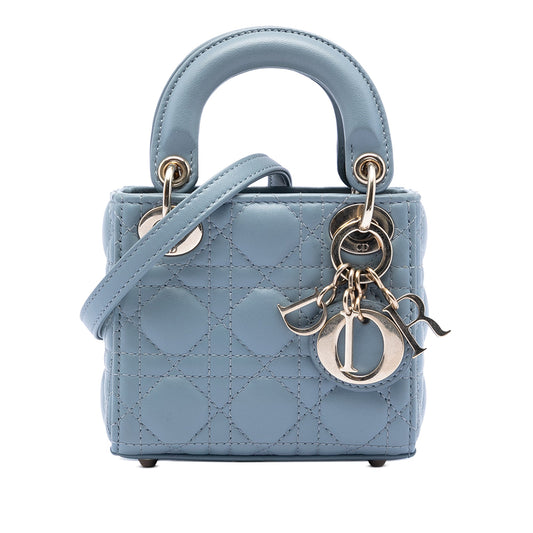 Dior Micro Lambskin Cannage Lady Dior