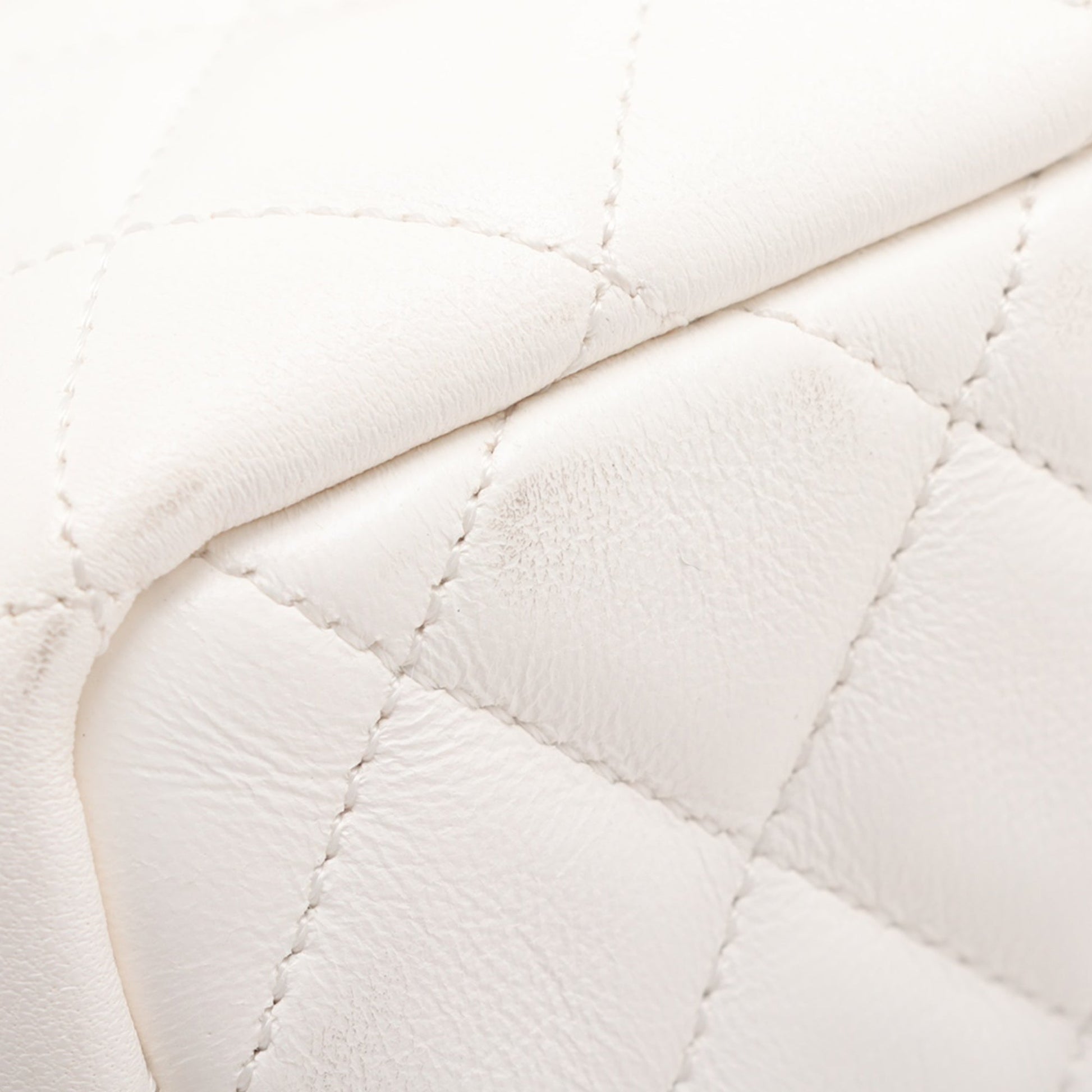 Chanel Quilted Lambskin Cube Chain Wristlet Case