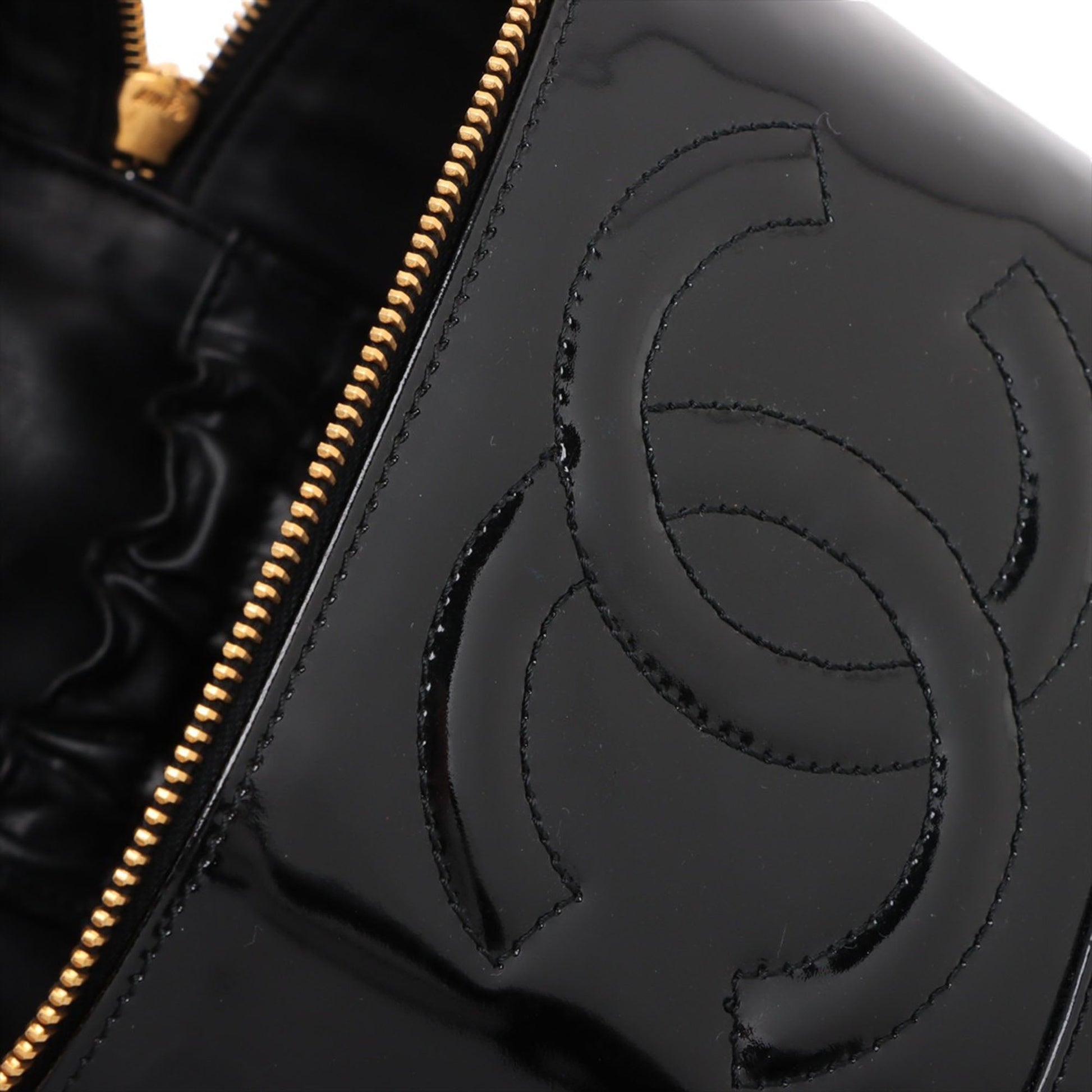 Chanel CC Patent Vanity Bag
