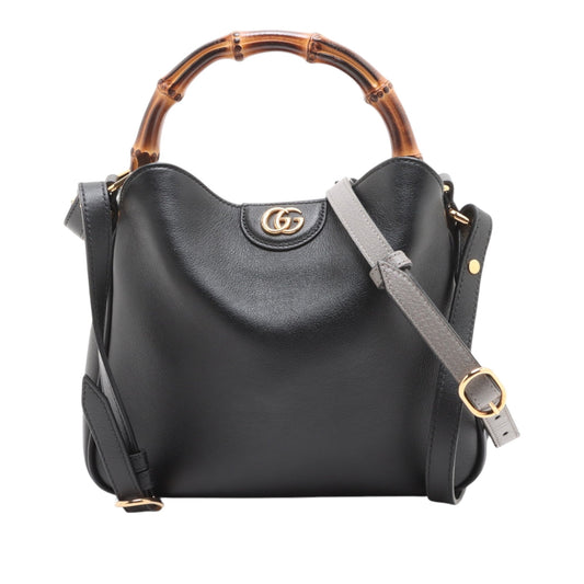 Gucci Small Calfskin Bamboo Diana Satchel