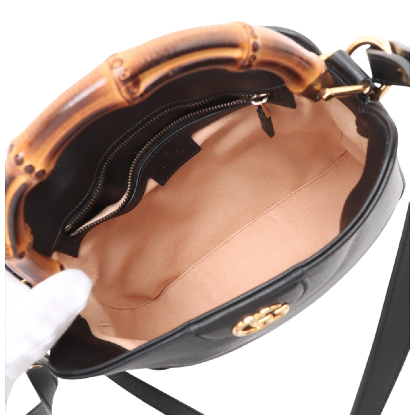 Gucci Small Calfskin Bamboo Diana Satchel