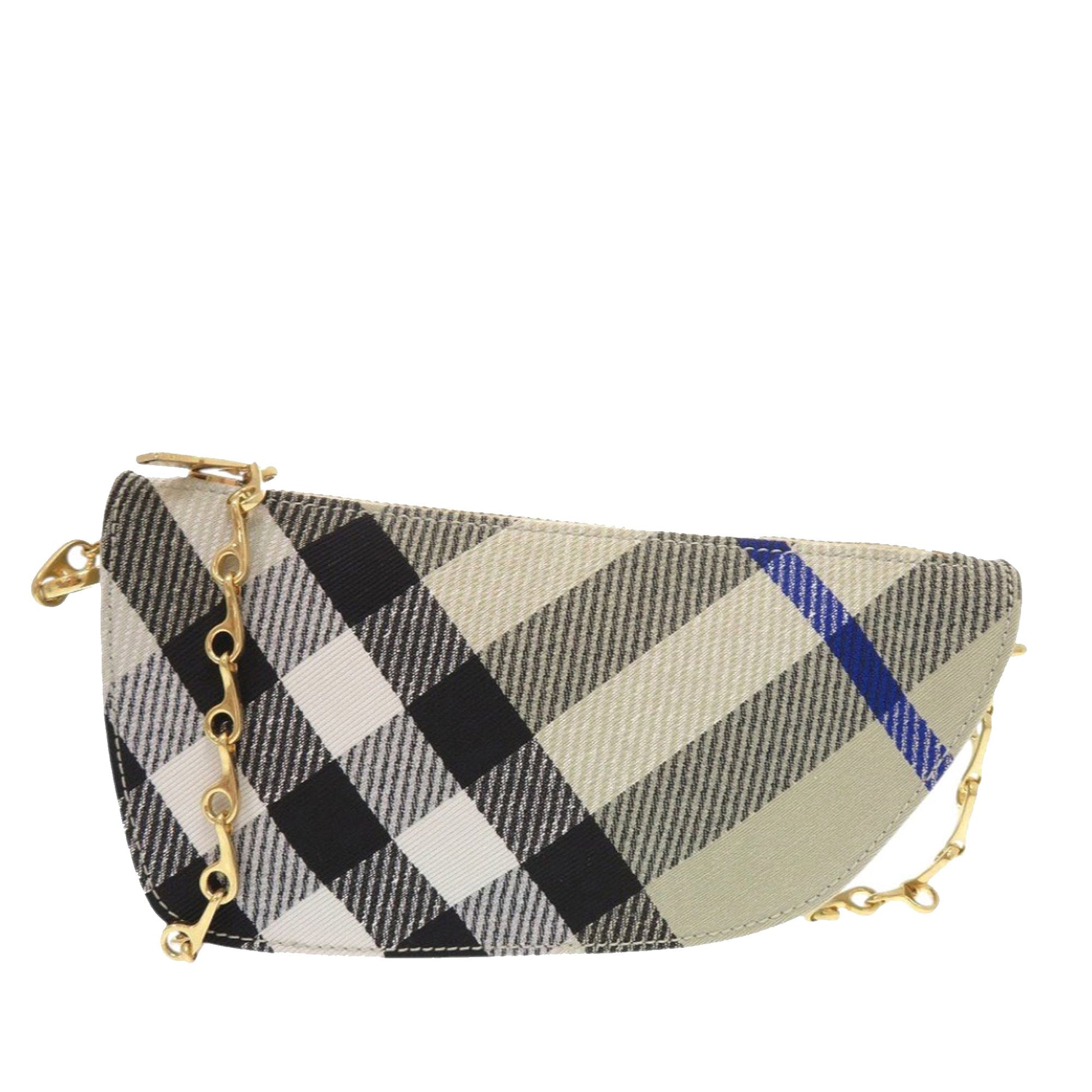 Burberry Micro Supernova Check Canvas Shield Crossbody