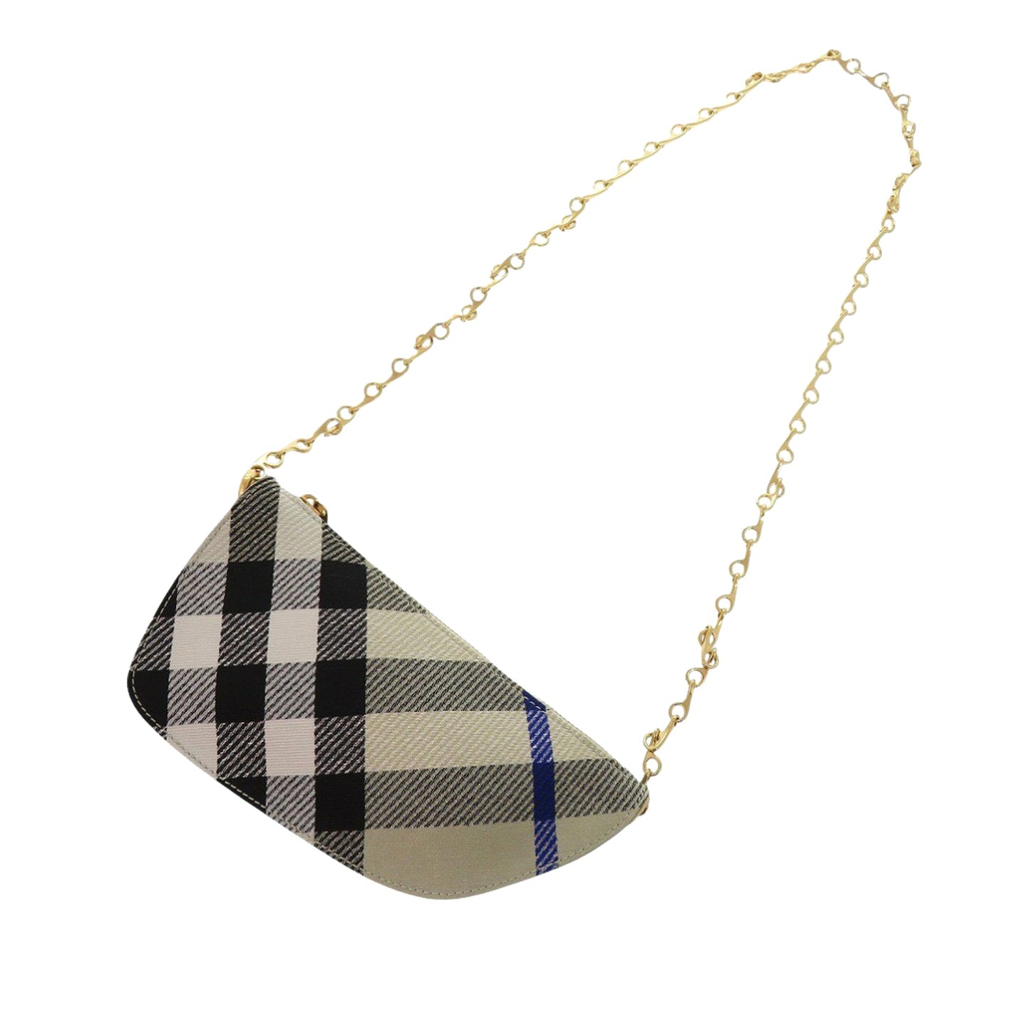 Burberry Micro Supernova Check Canvas Shield Crossbody