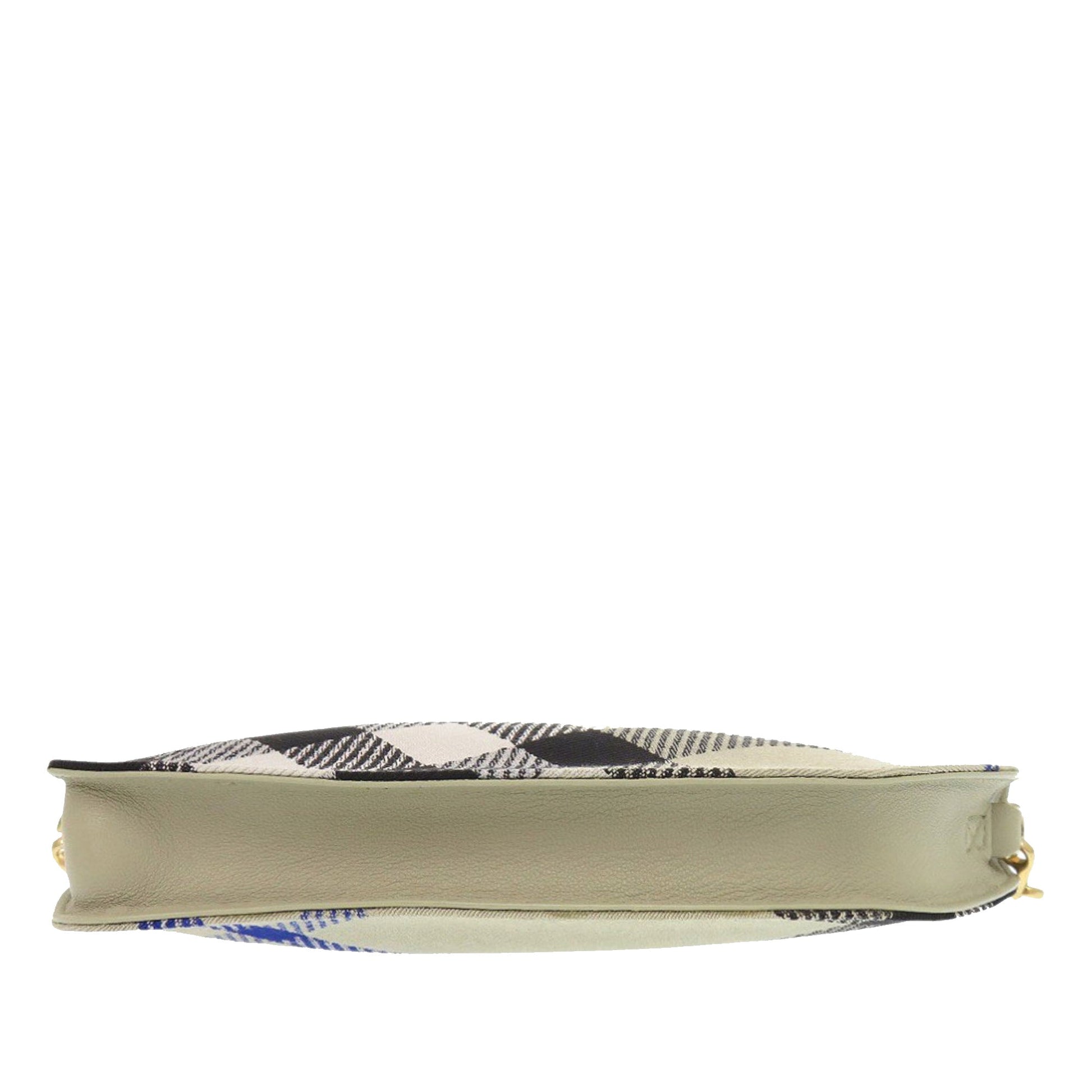 Burberry Micro Supernova Check Canvas Shield Crossbody