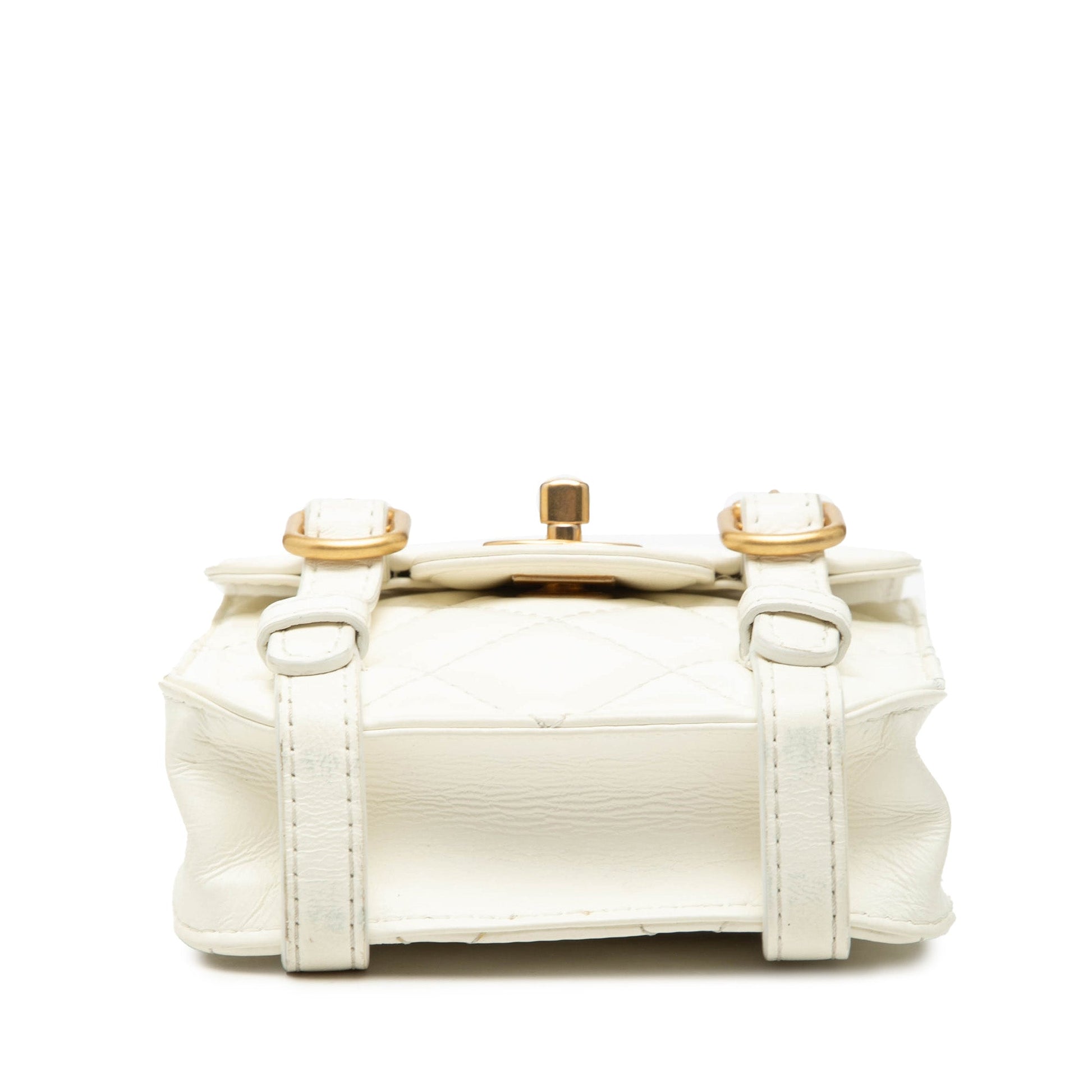 Mini Aged Calfskin City School Flap